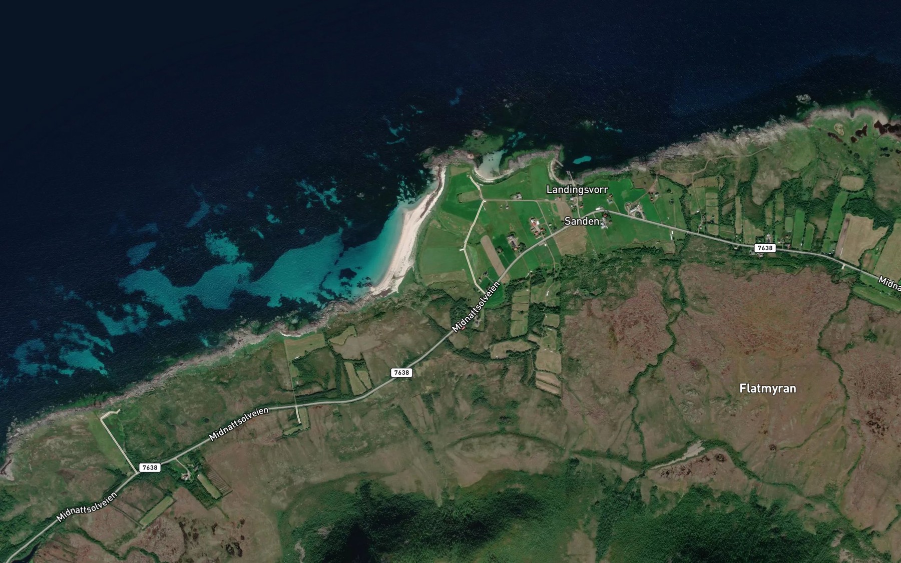 Satellite map of the Albergsaa