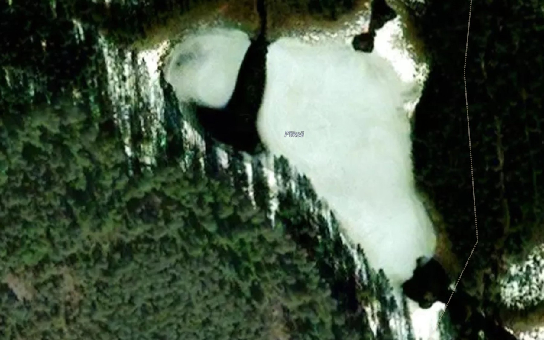 Satellite map of the Poksa