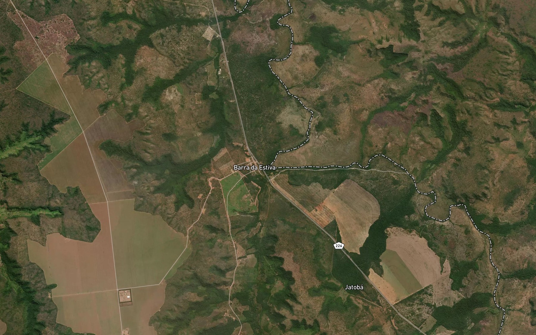 Satellite map of the Corrego Estiva
