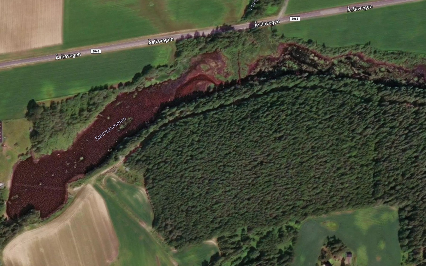 Satellite map of the Saetredammen