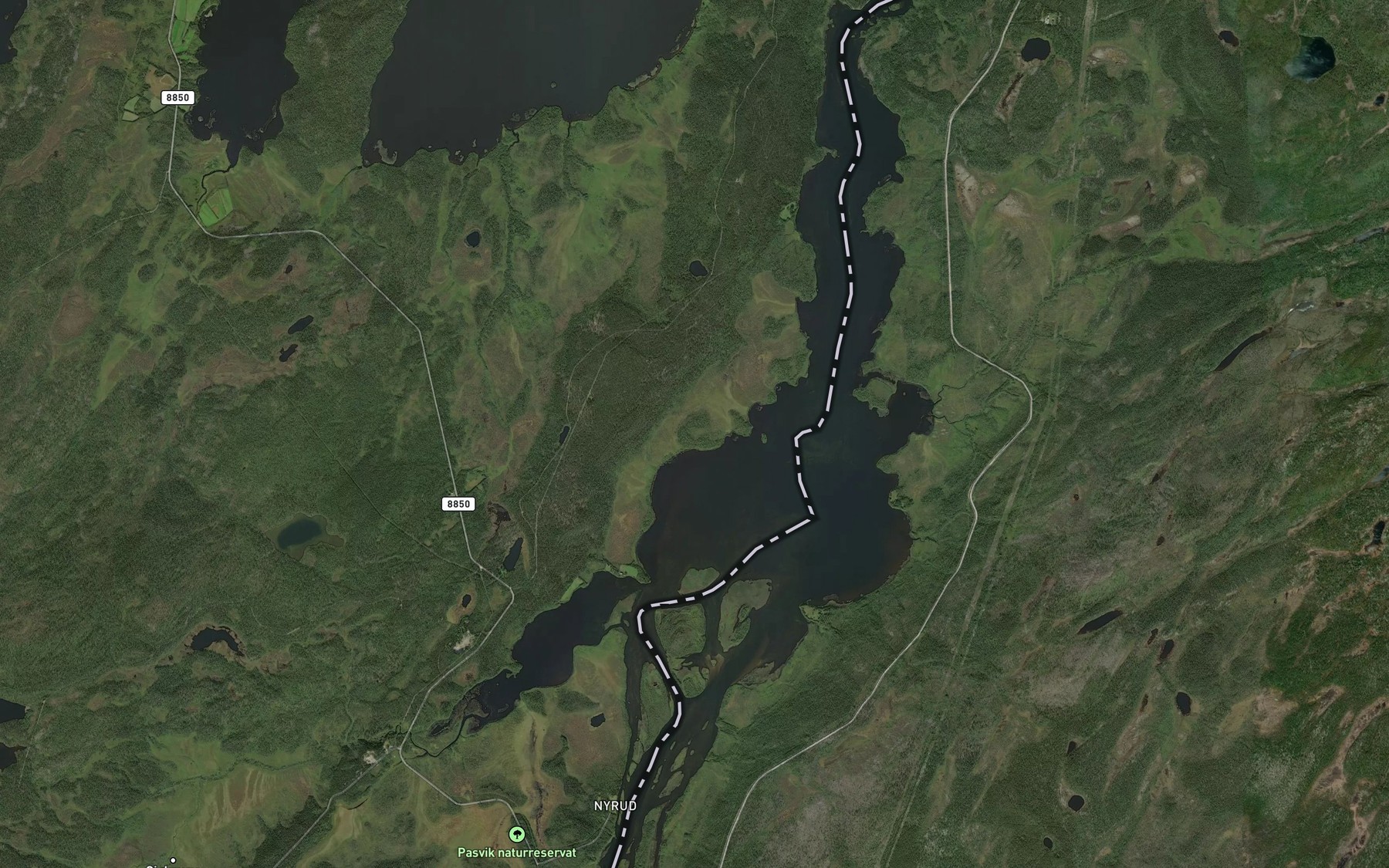 Satellite map of the Fjorvatnet
