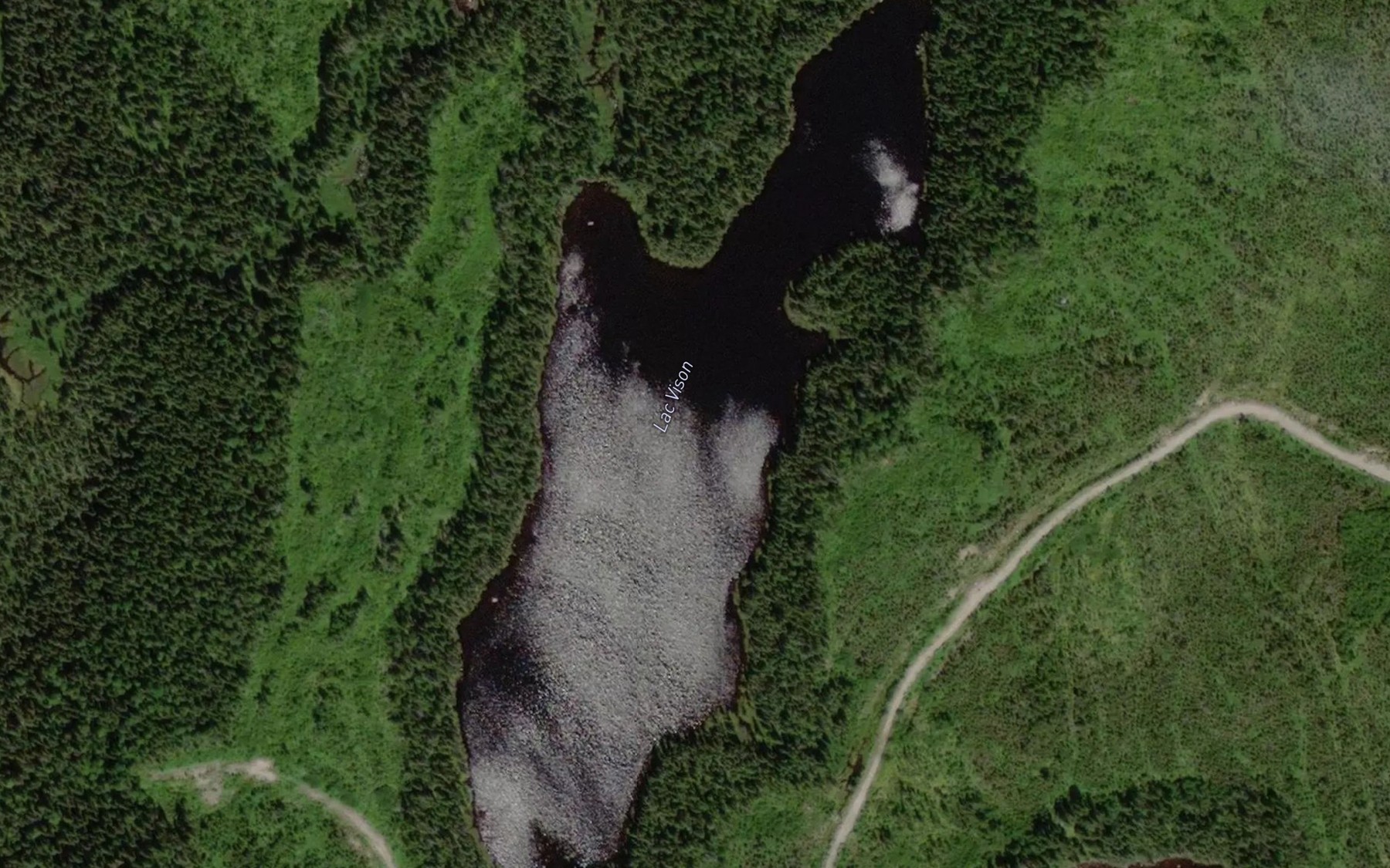 Satellite map of the Lac Vison