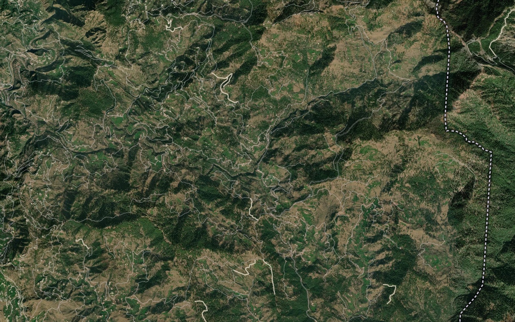 Satellite map of the Suka Kas