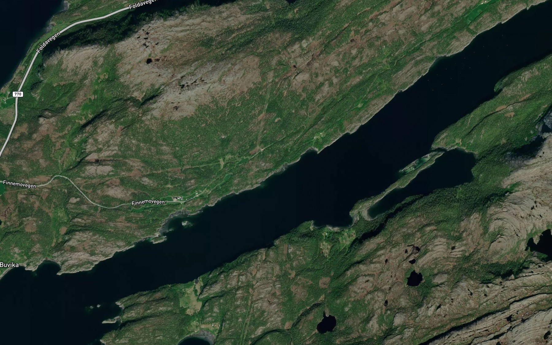 Satellite map of the Stakvika