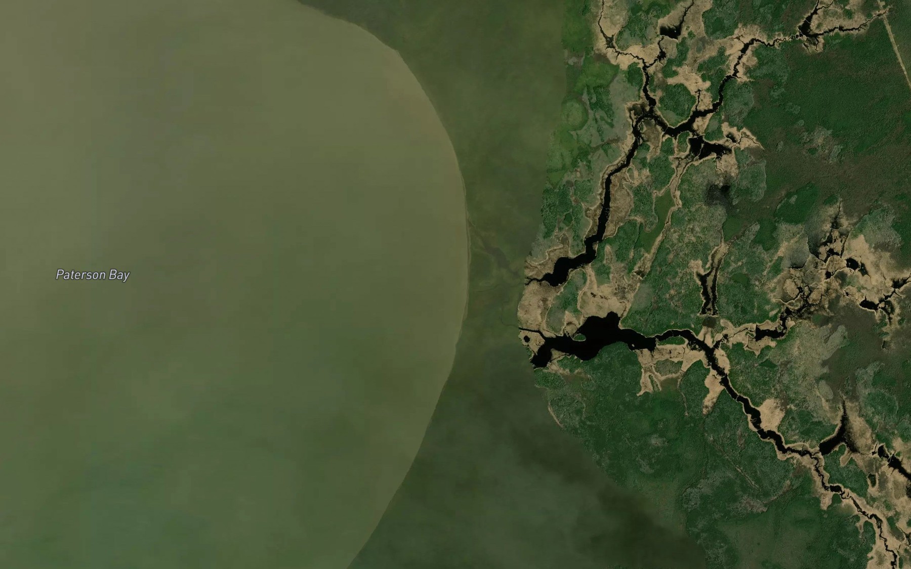 Satellite map of the Canoe Making Creek
