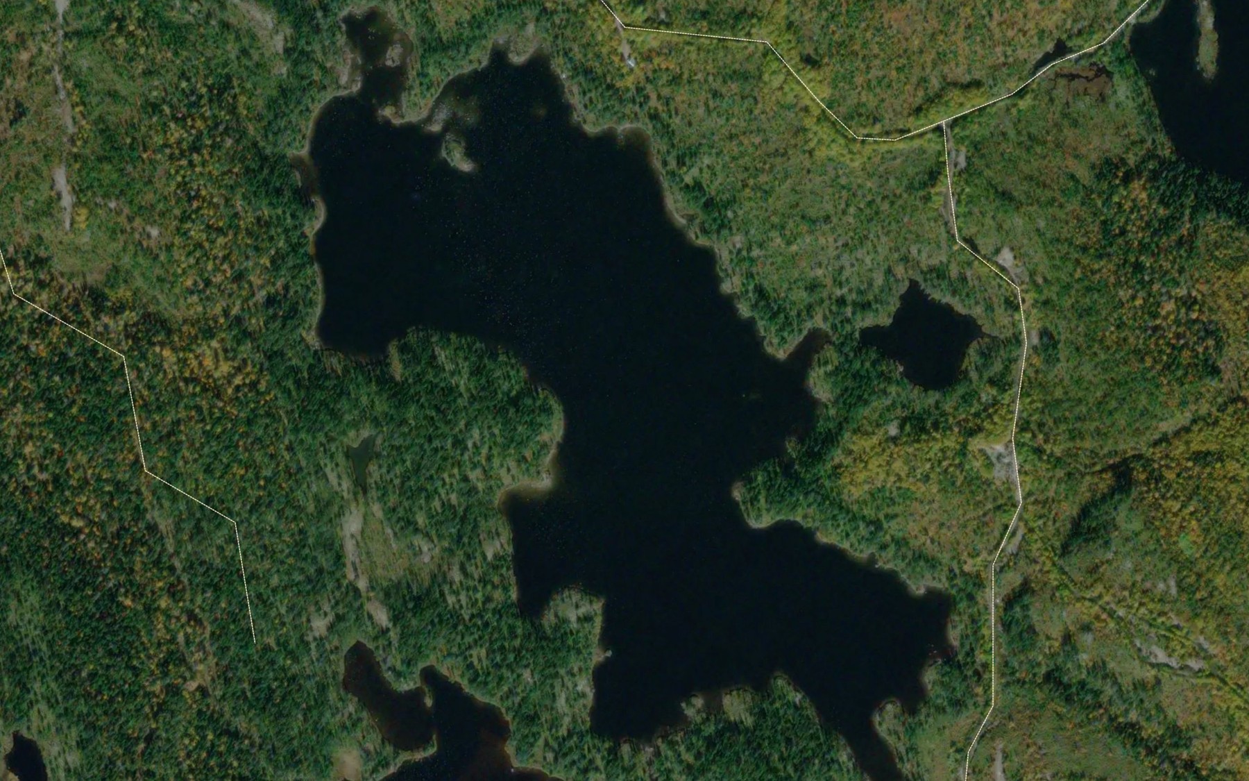 Satellite map of the Grand lac Touladi