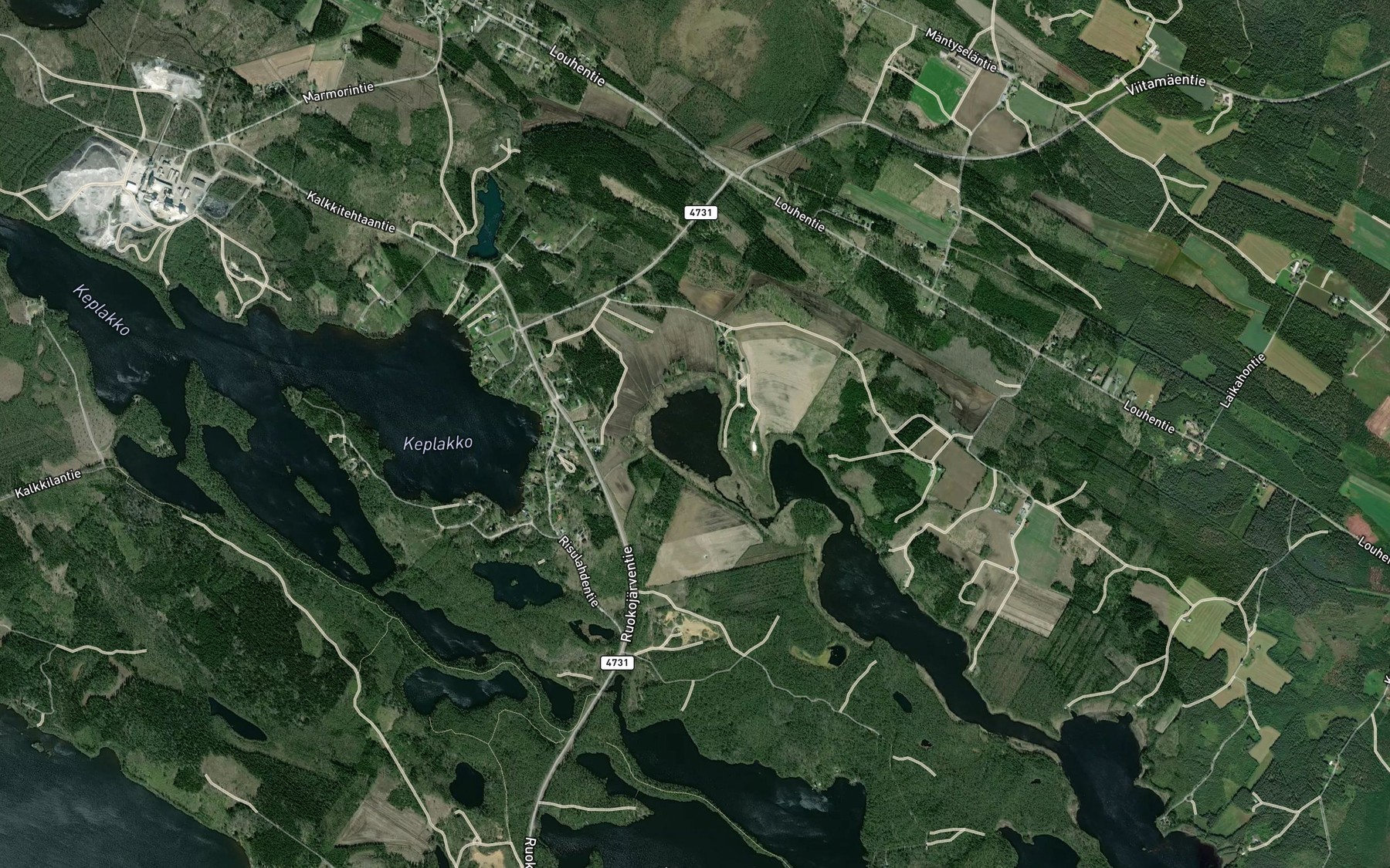 Satellite map of the Myllylahti