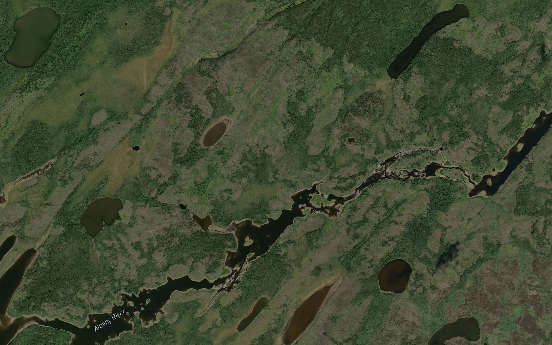 Satellite map of the South Channel