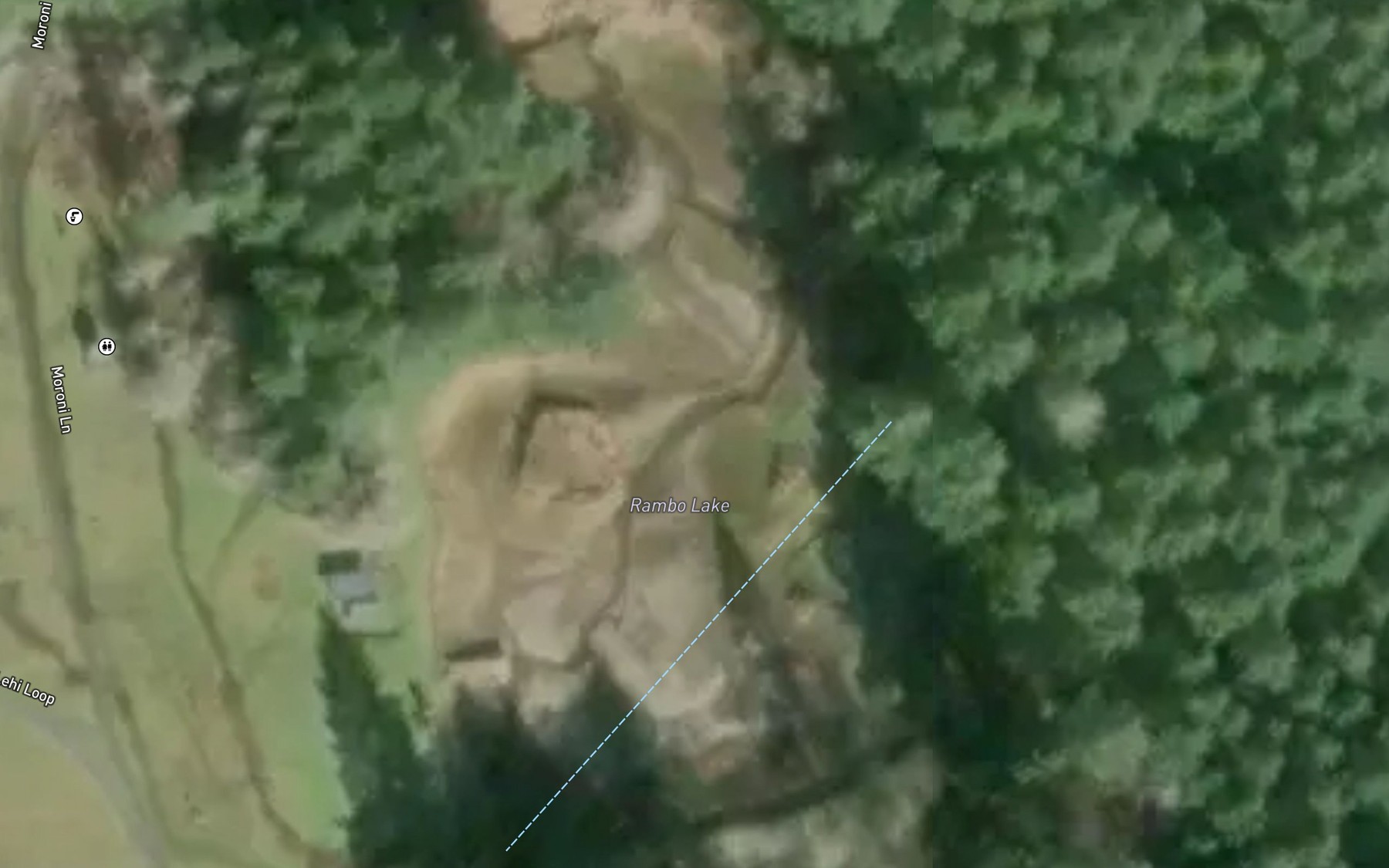 Satellite map of the Rambo Reservoir