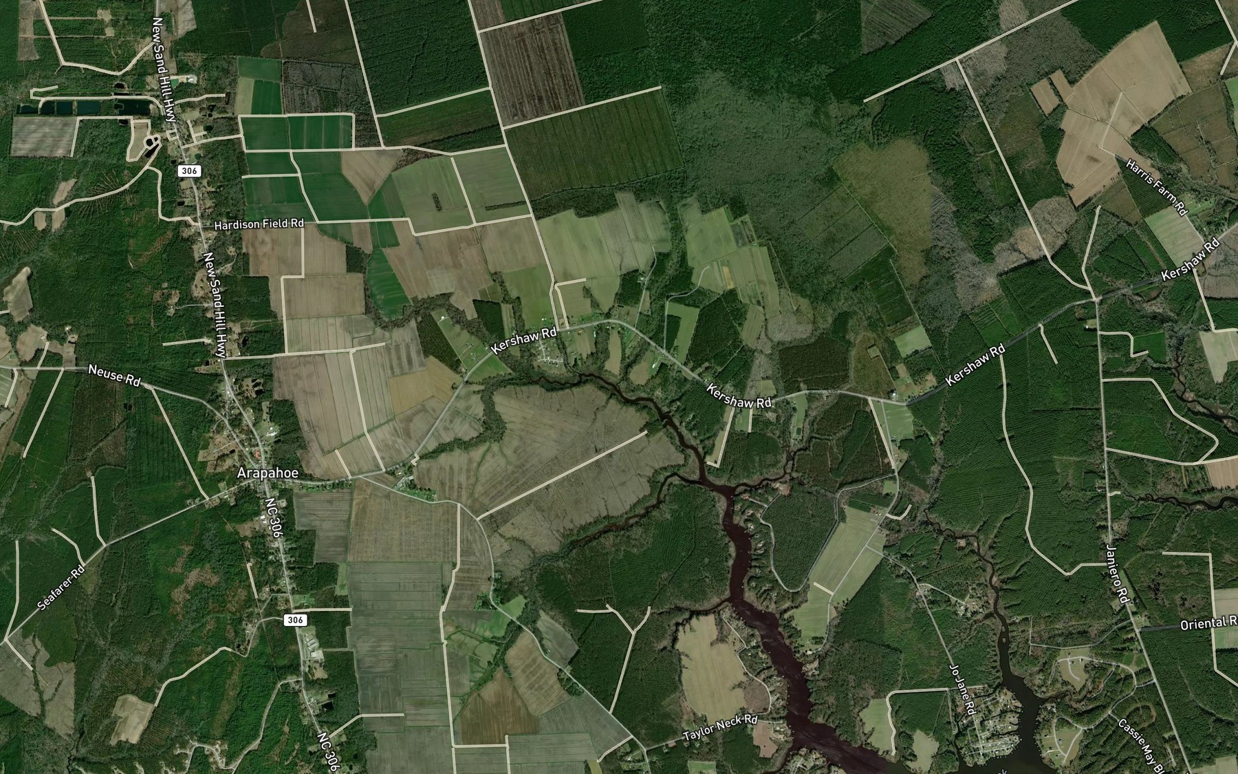 Satellite map of the Wheeler Gut