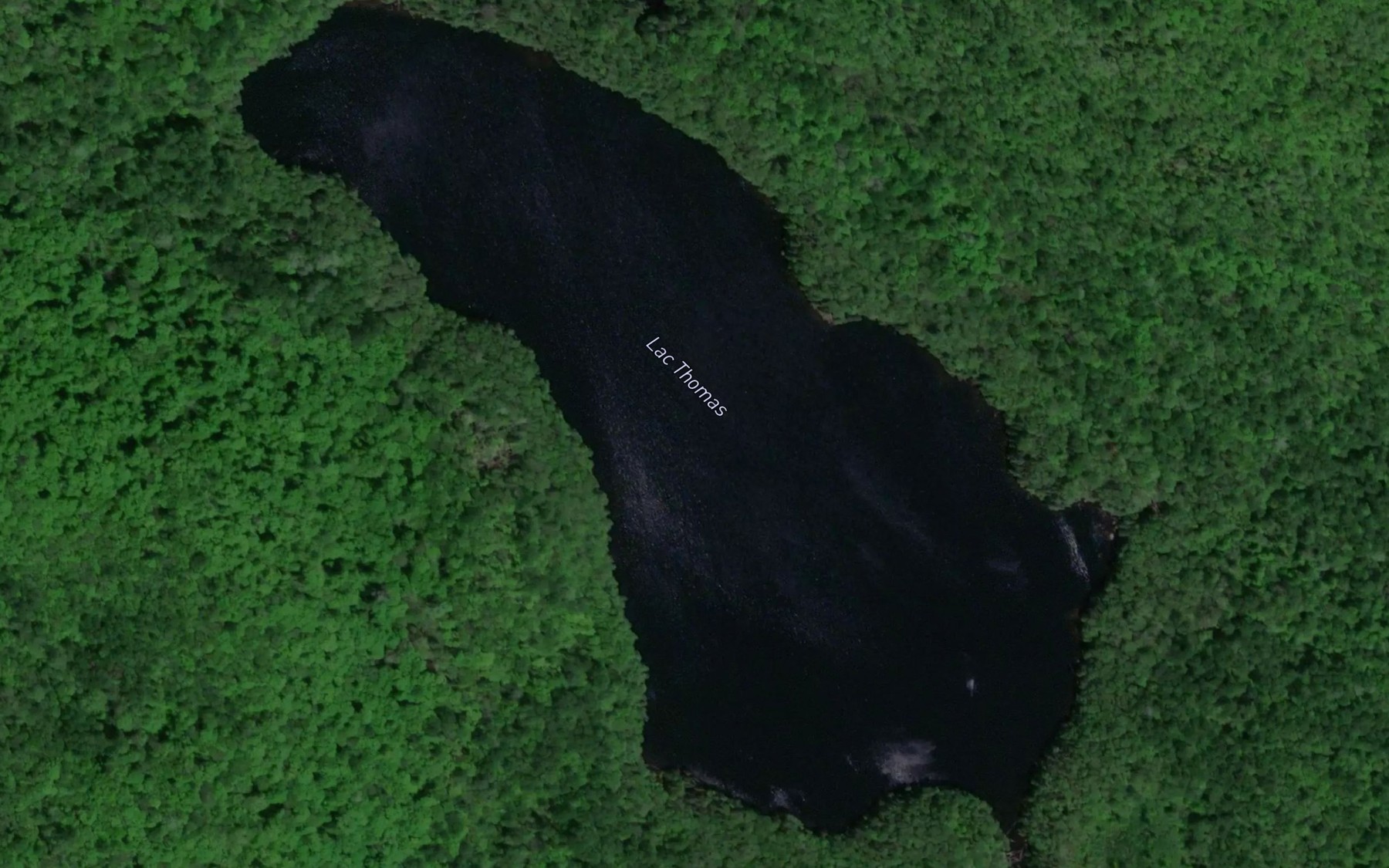 Satellite map of the Lac Thomas