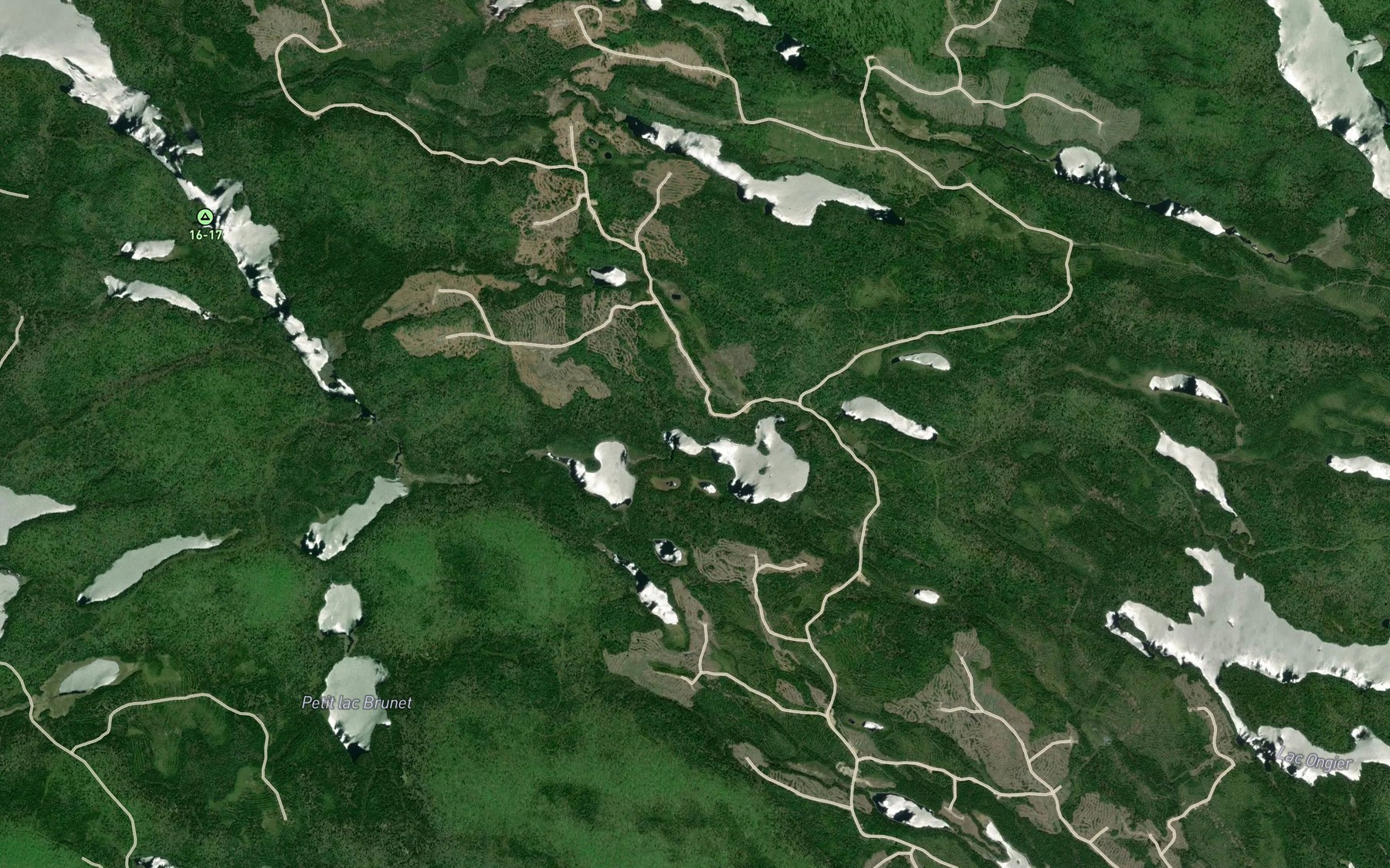 Satellite map of the Lac Nadrin