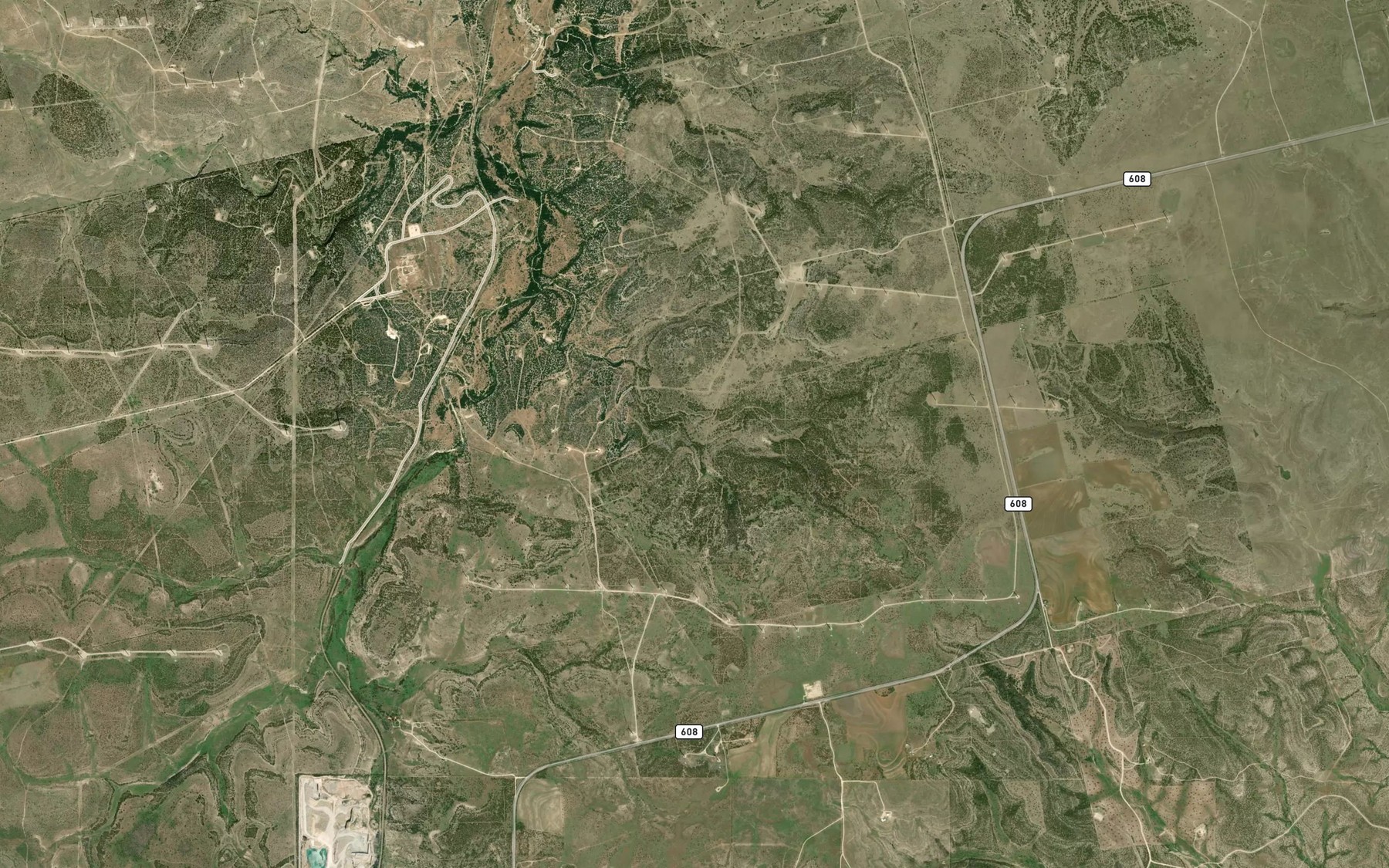 Satellite map of the Rock Springs