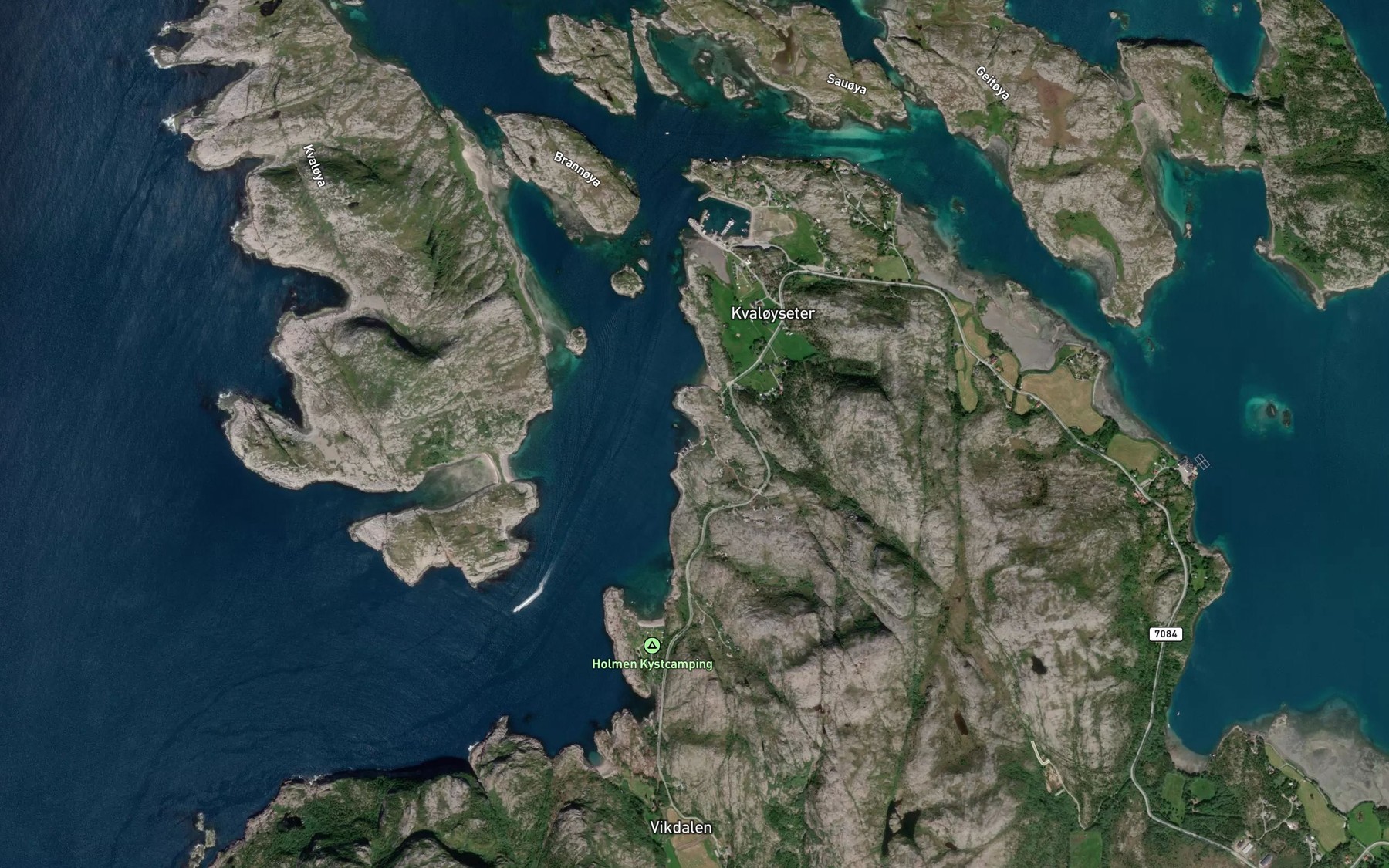 Satellite map of the Steinvika