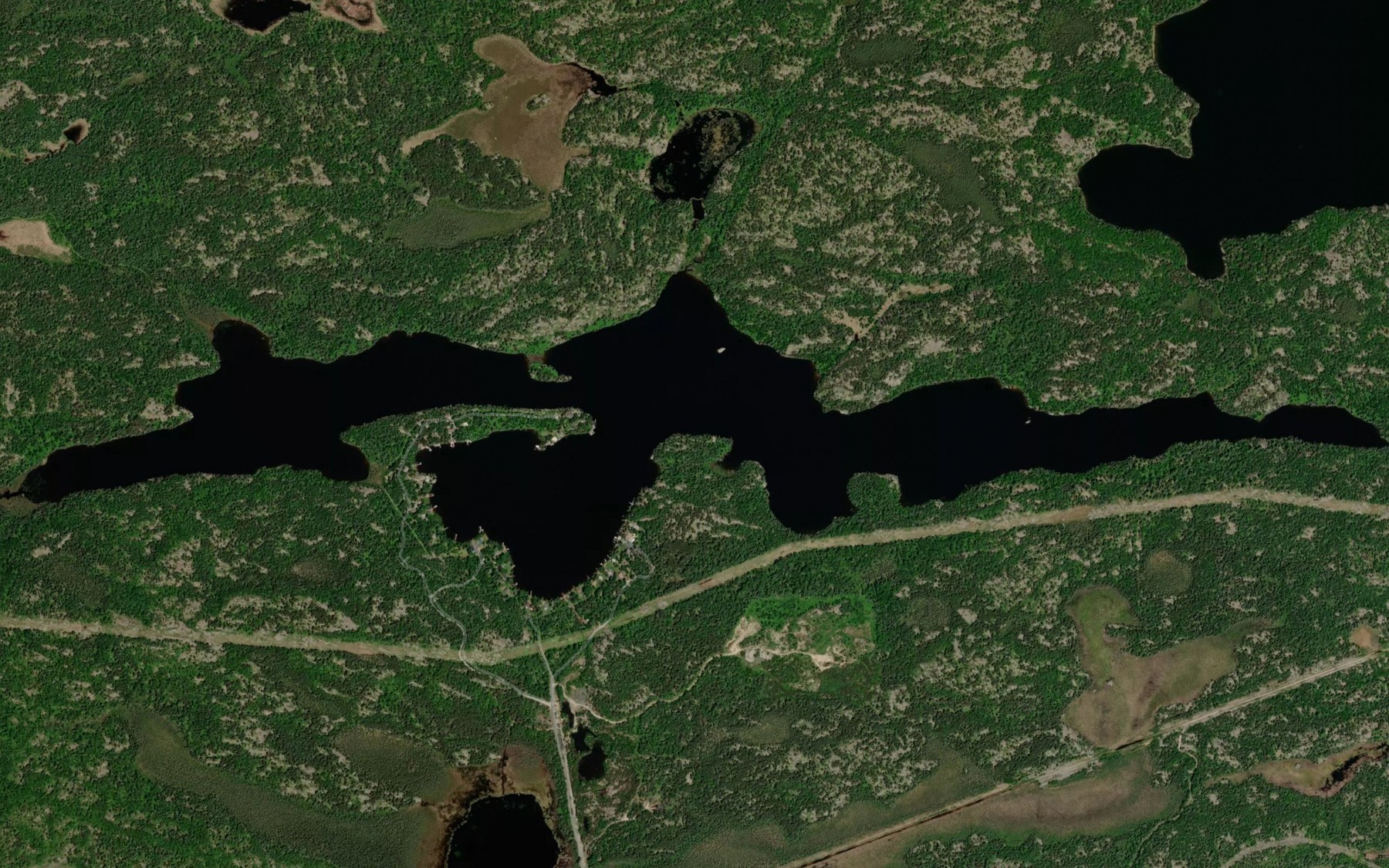 Satellite map of the McConnell Lake