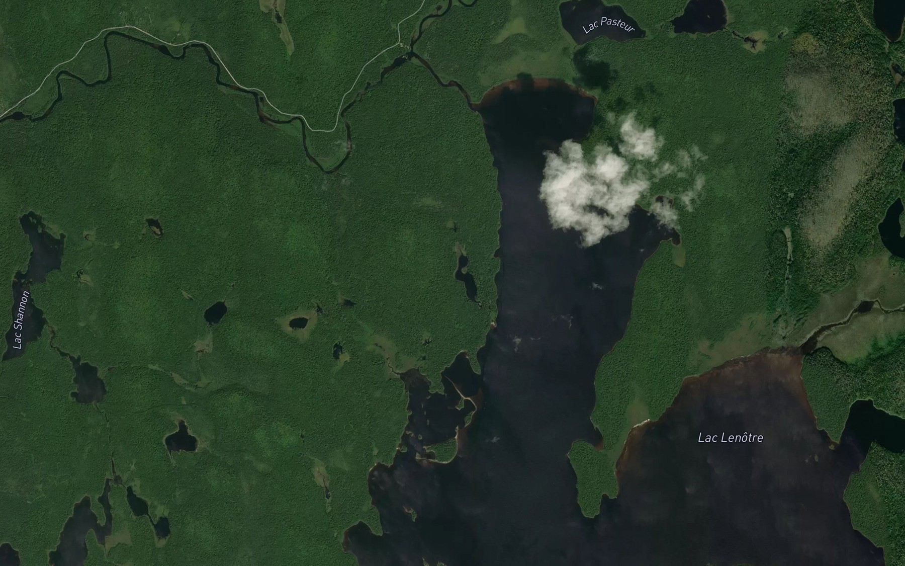 Satellite map of the Lac du Clair Presage