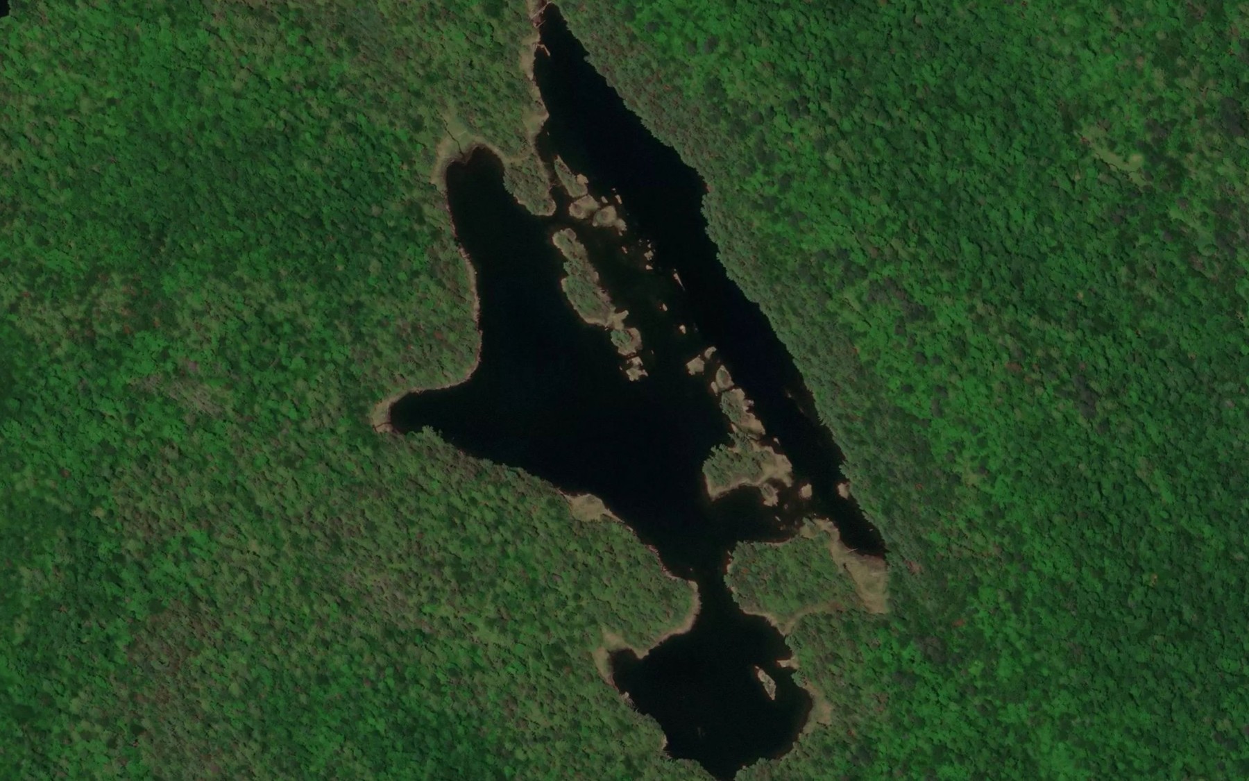 Satellite map of the Lac du Parc