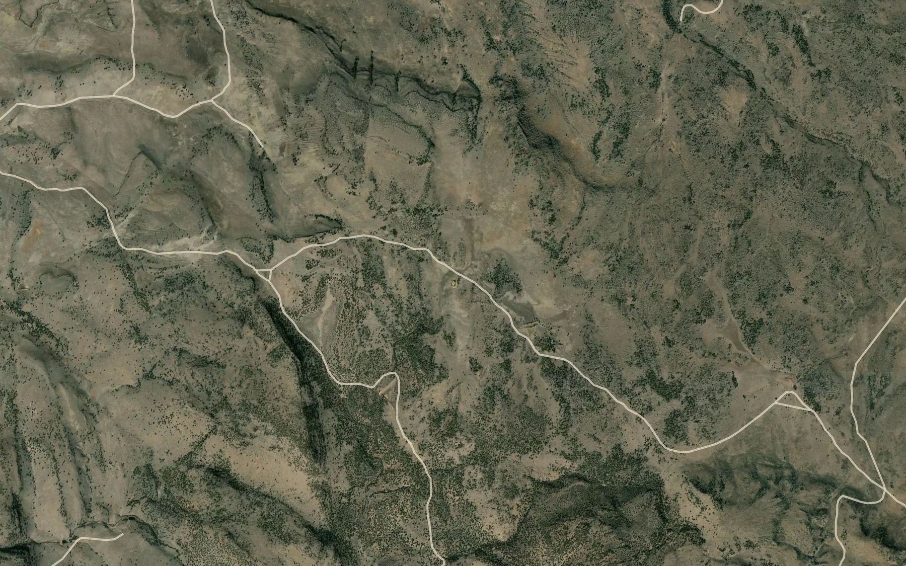 Satellite map of the Little Flat Reservoir