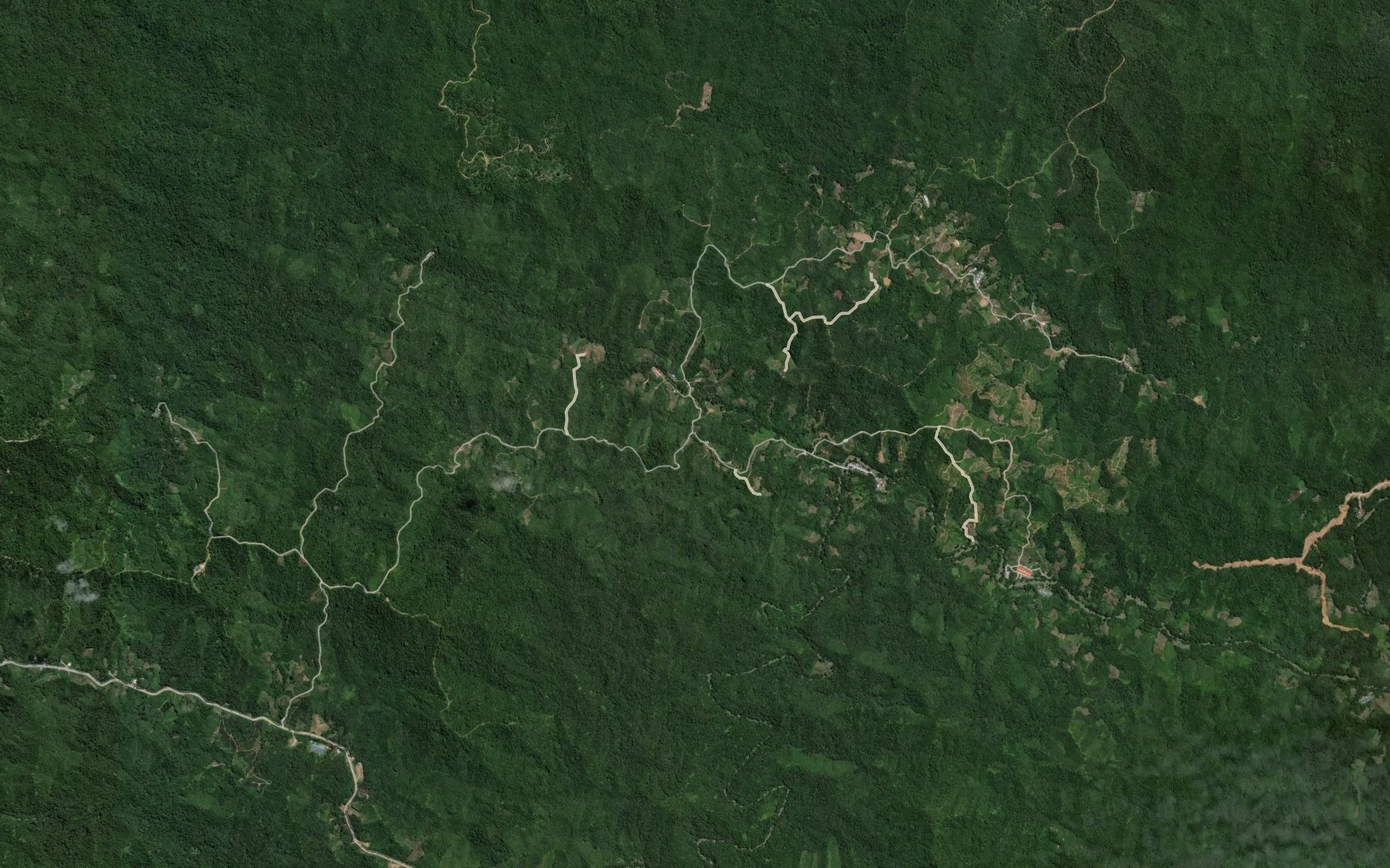 Satellite map of the Sungai Tajak