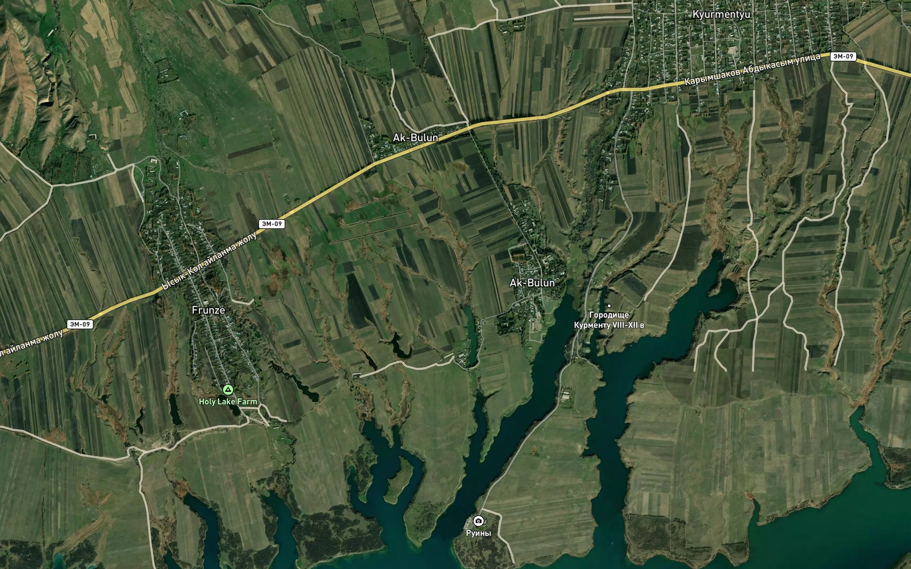 Satellite map of the Klyuch Ak-Bulak