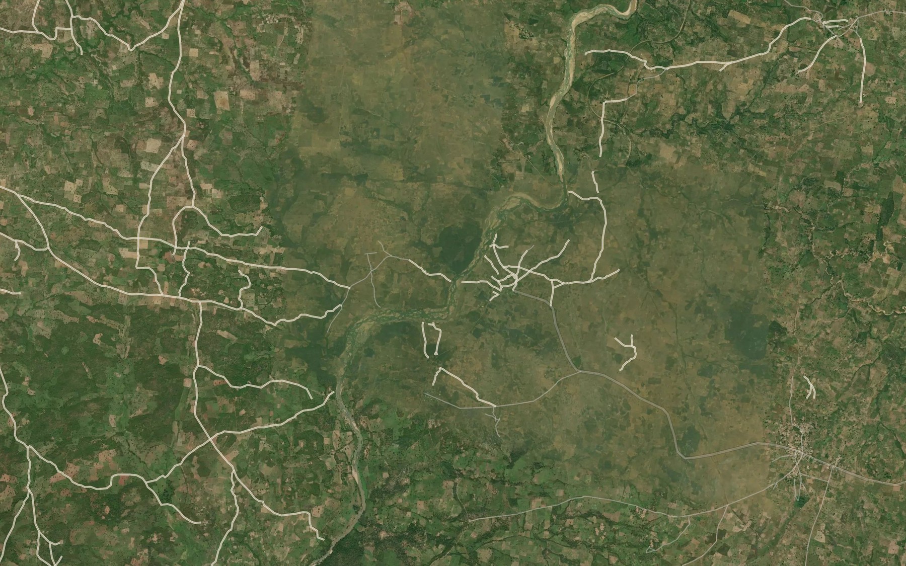 Satellite map of the River Baba