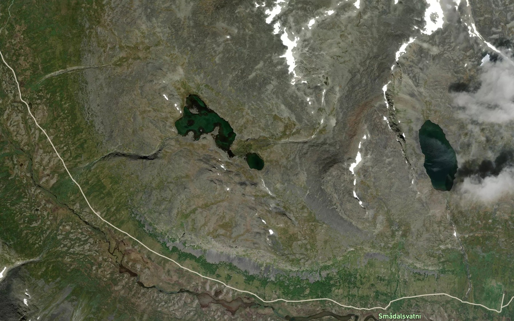 Satellite map of the Fintjorni