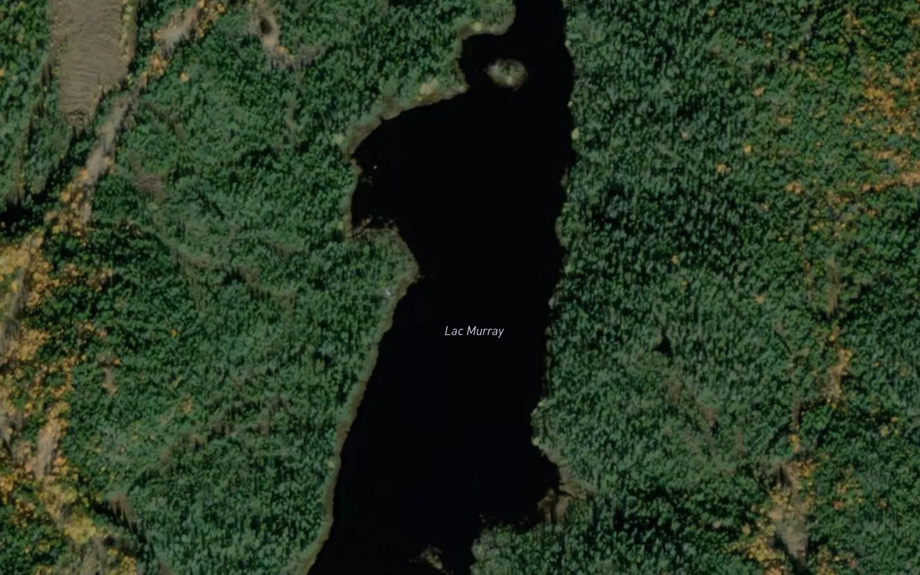 Satellite map of the Lac Murray
