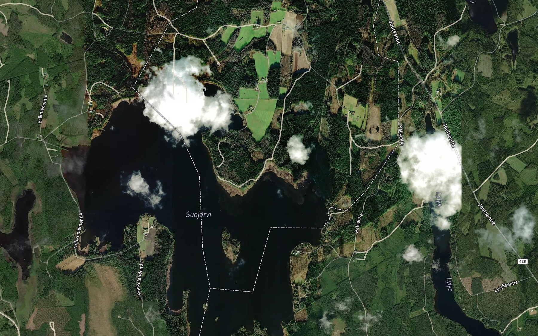 Satellite map of the Suolahti