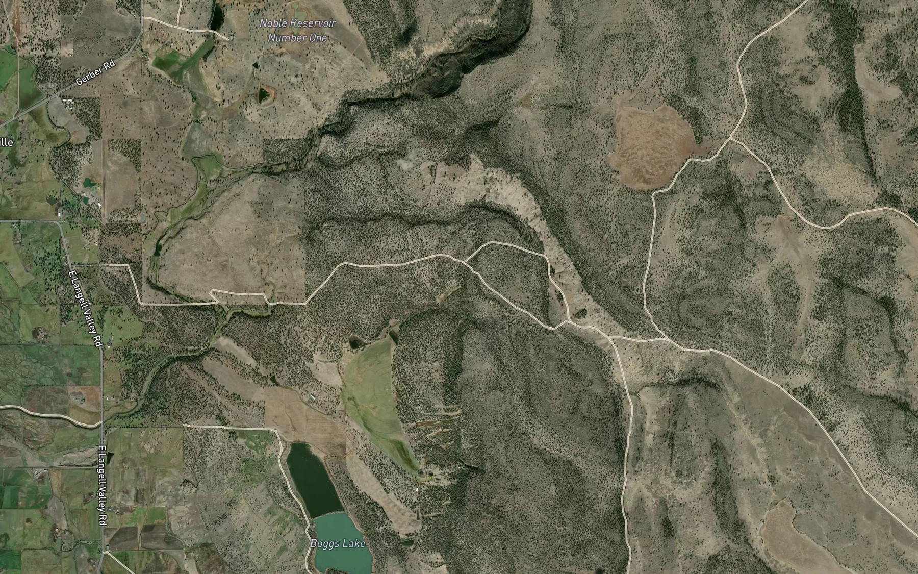 Satellite map of the Heffner Spring