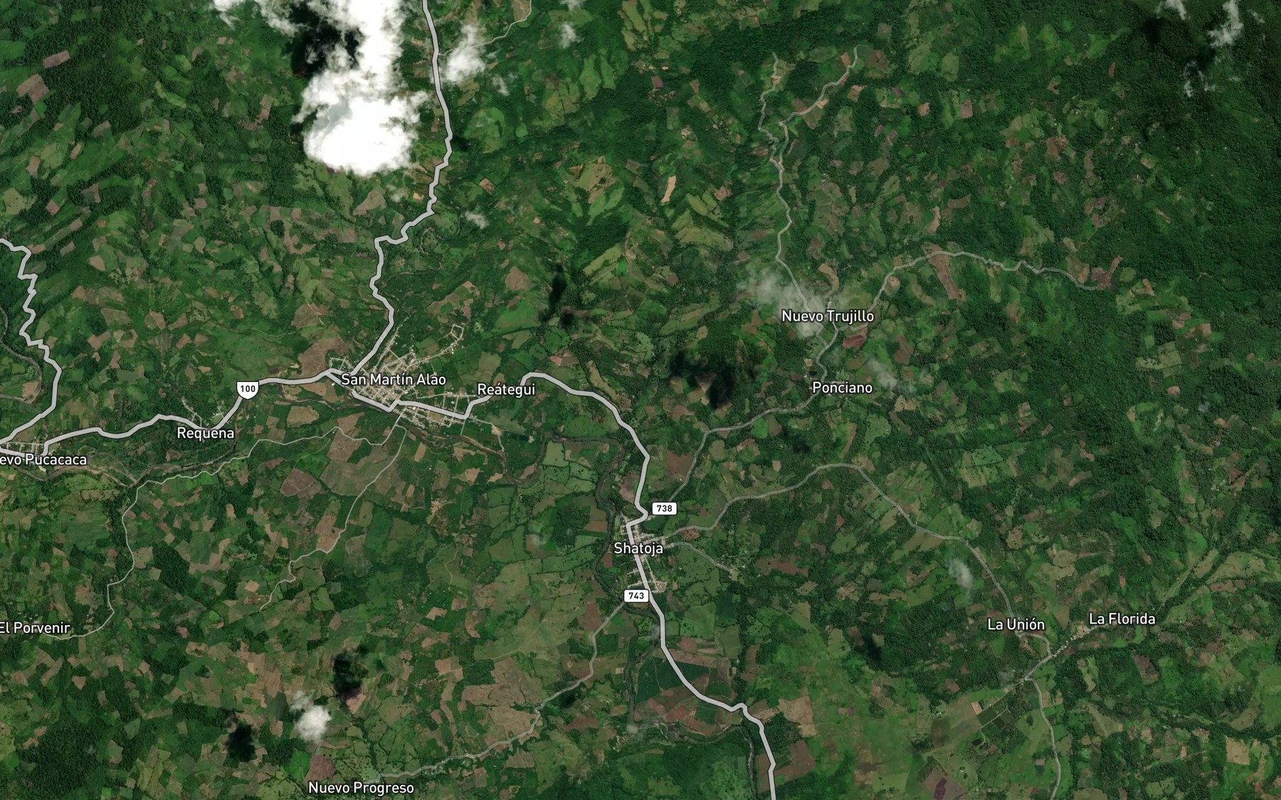 Satellite map of the Quebrada Ishanga