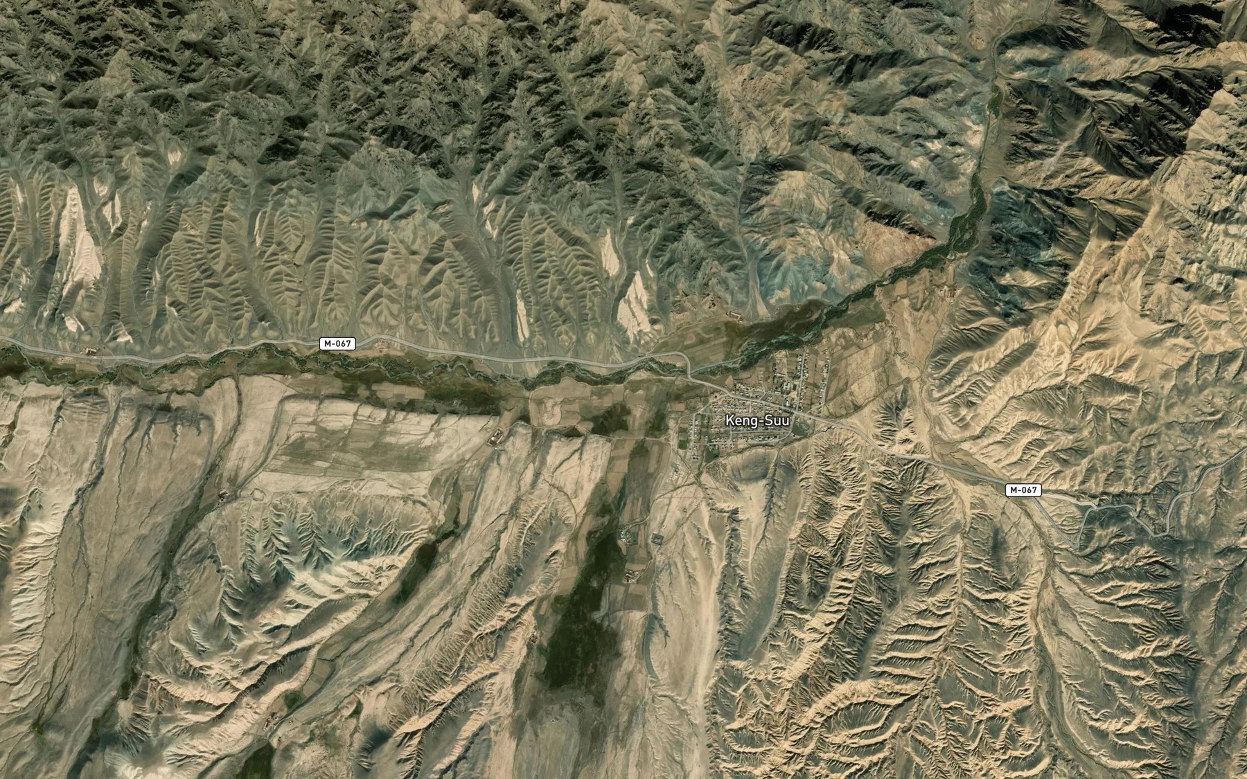 Satellite map of the Ichke-Sarybulak