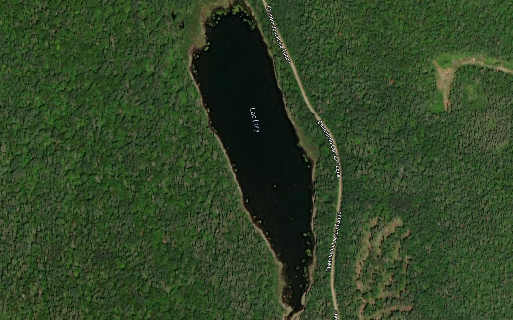 Satellite map of the Lac Lory