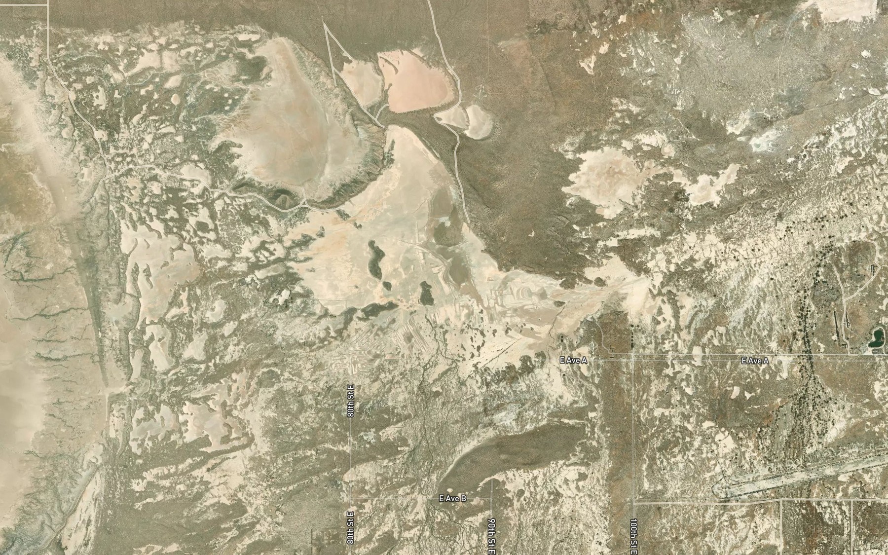 Satellite map of the Buckhorn Lake