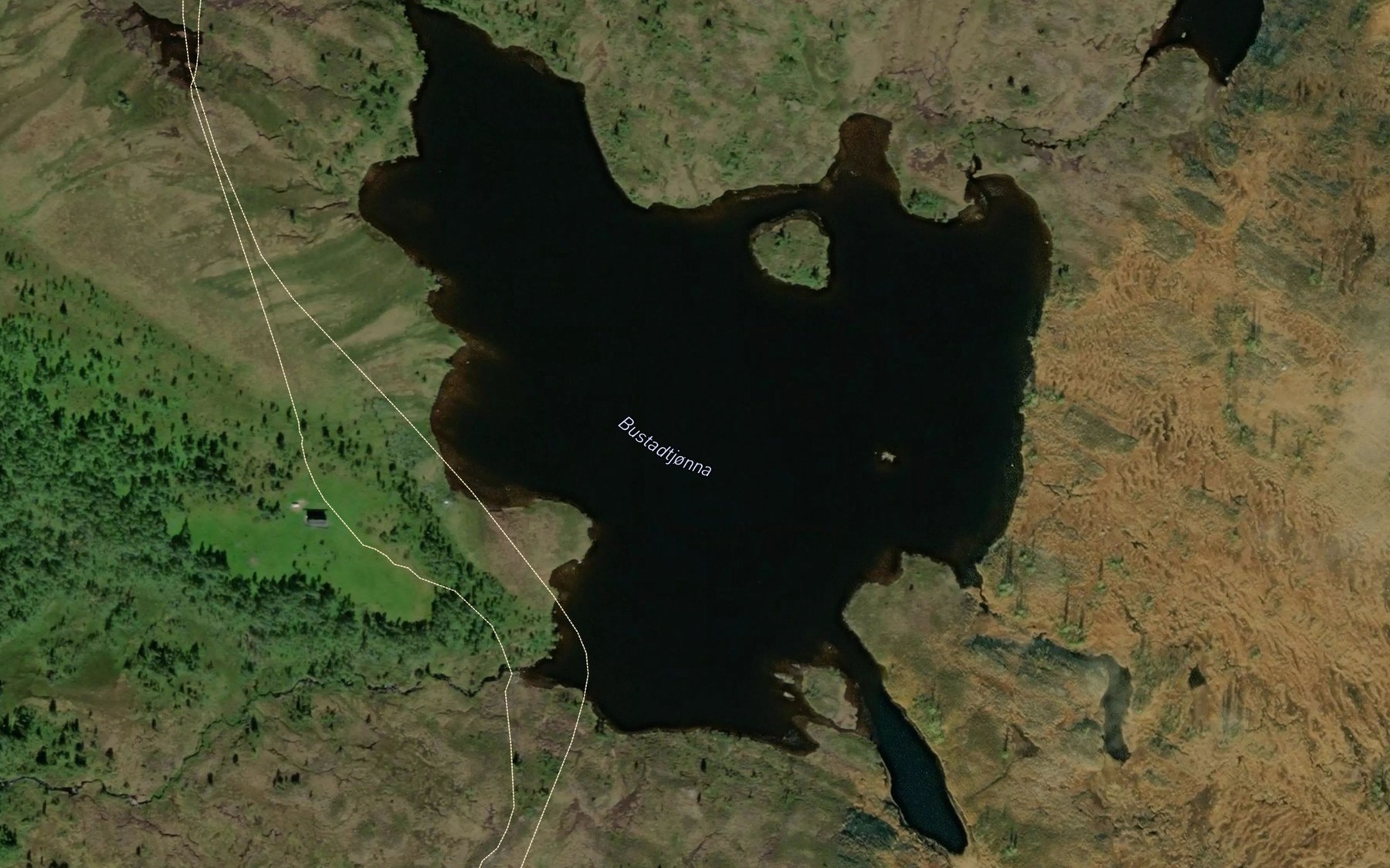 Satellite map of the Bustadtjorna