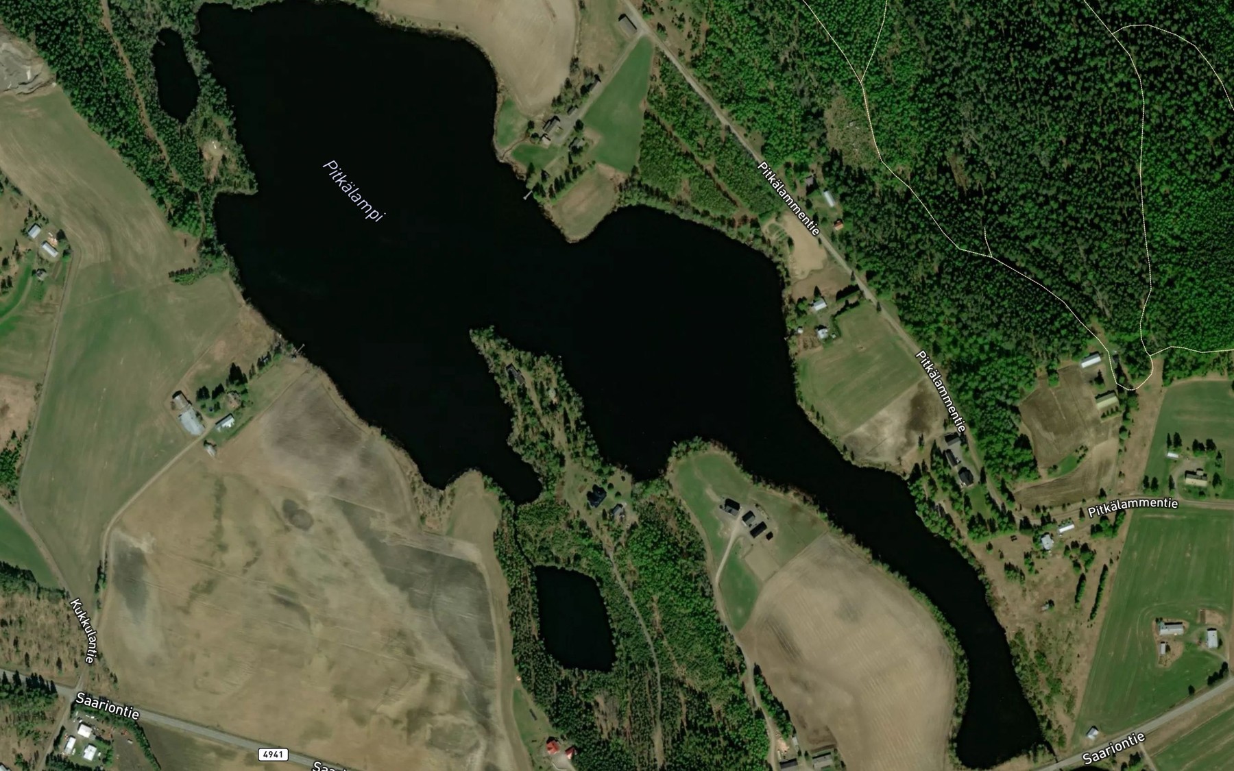 Satellite map of the Savikkopuro