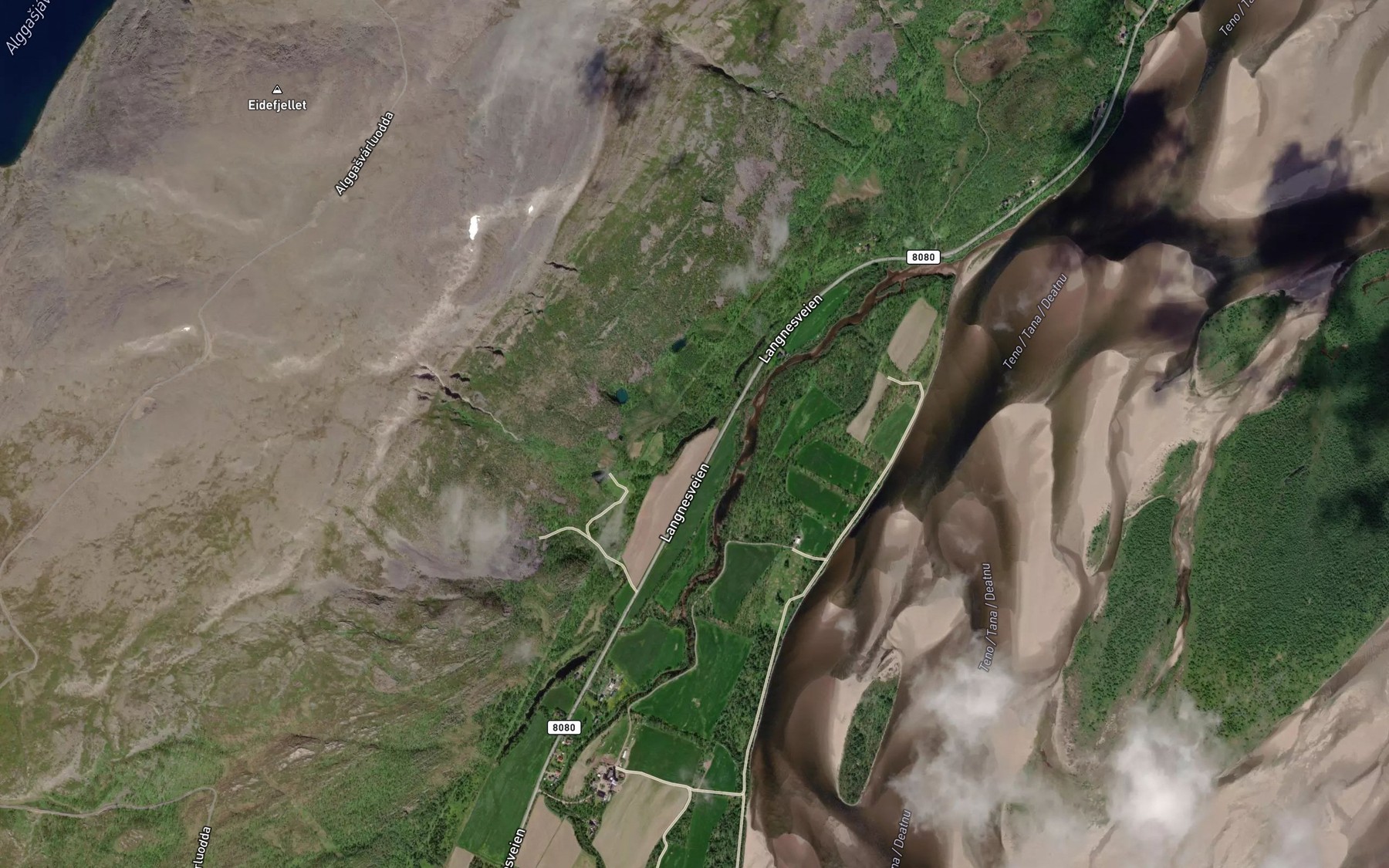 Satellite map of the Pikevatn