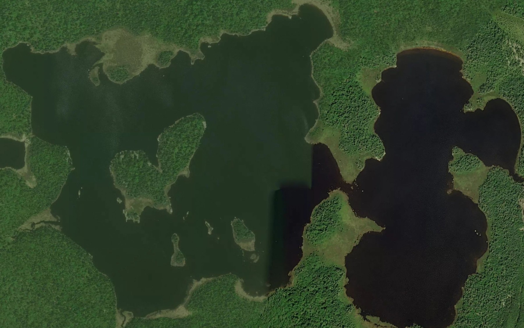 Satellite map of the Lower Pokei Lake