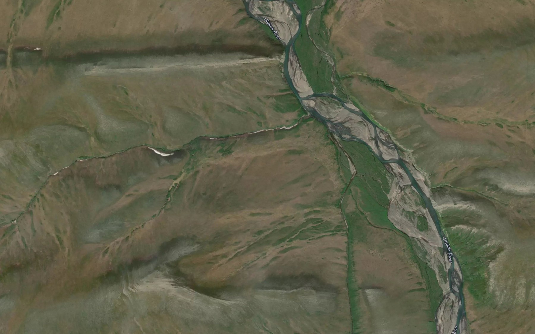 Satellite map of the Pattern Creek