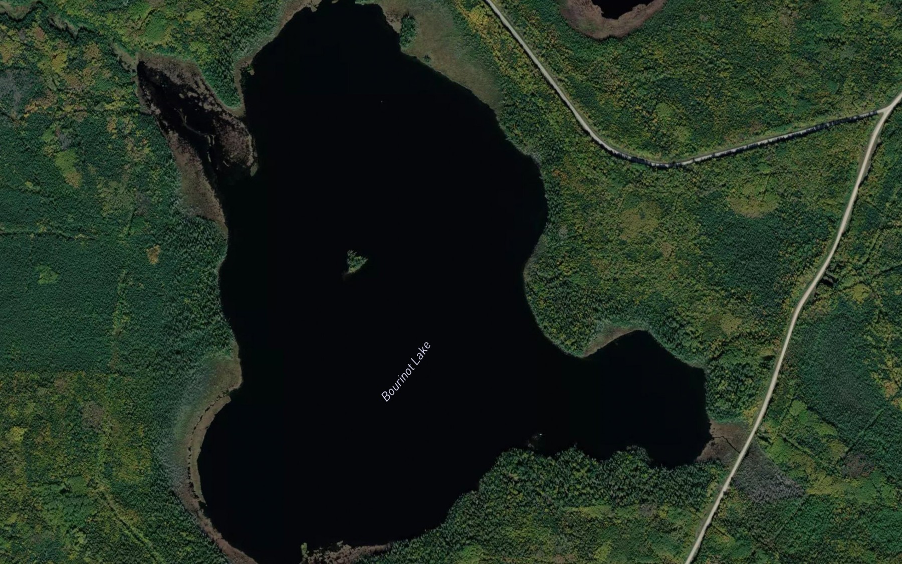 Satellite map of the Bourinot Lake