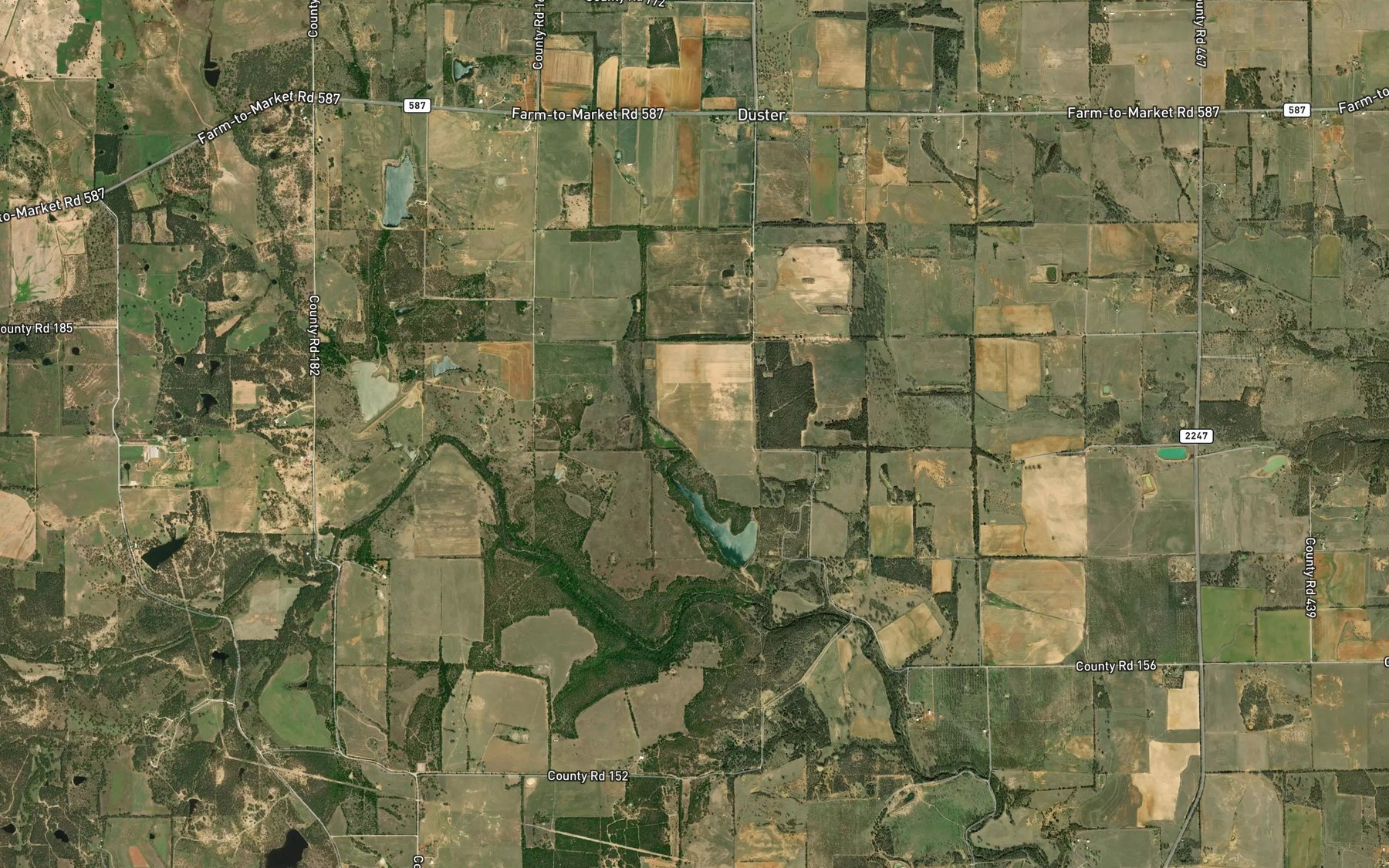 Satellite map of the Donald A Nowlin Reservoir