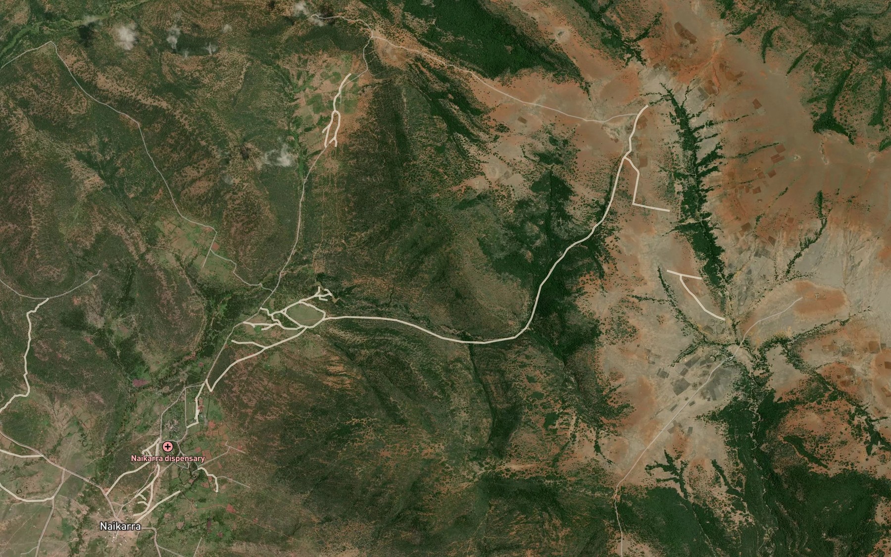 Satellite map of the Olormotioo