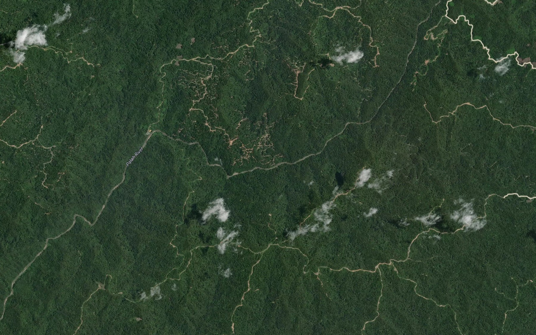 Satellite map of the Sungai Belabon