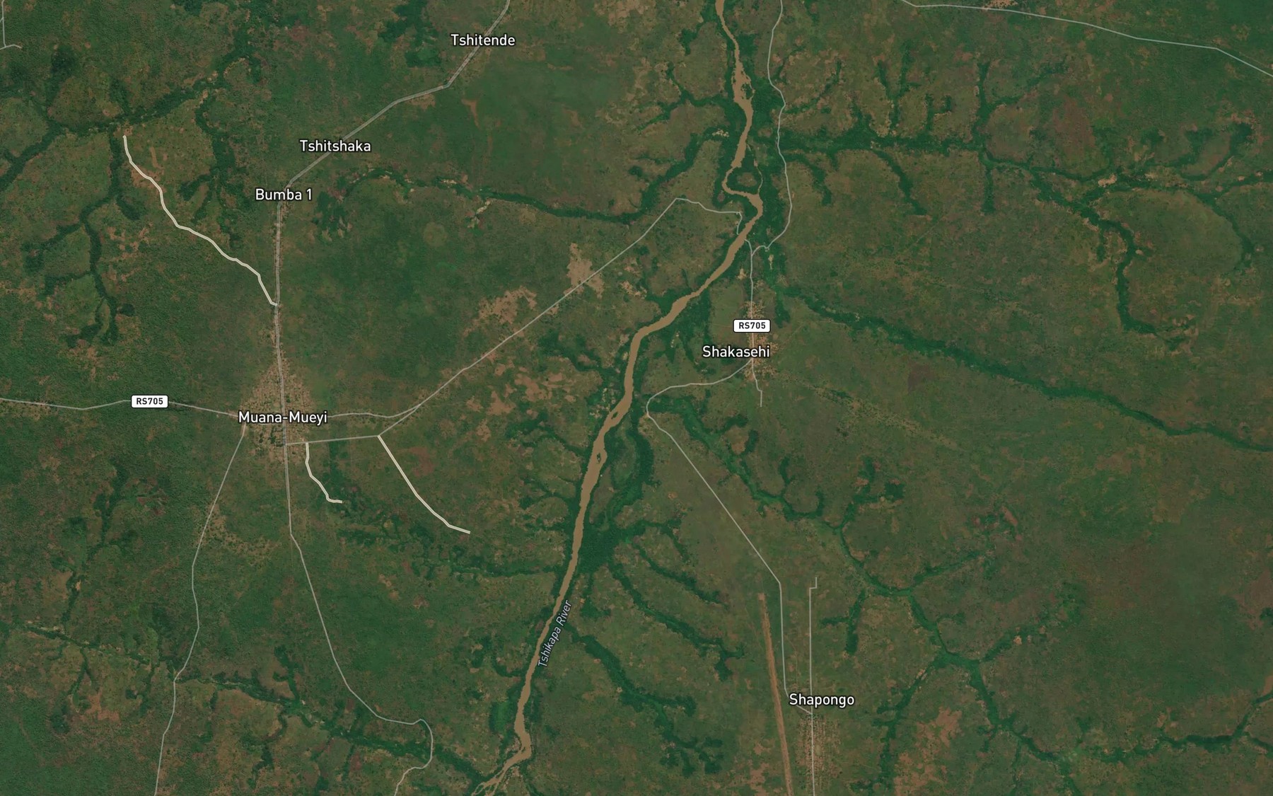 Satellite map of the Kapupa