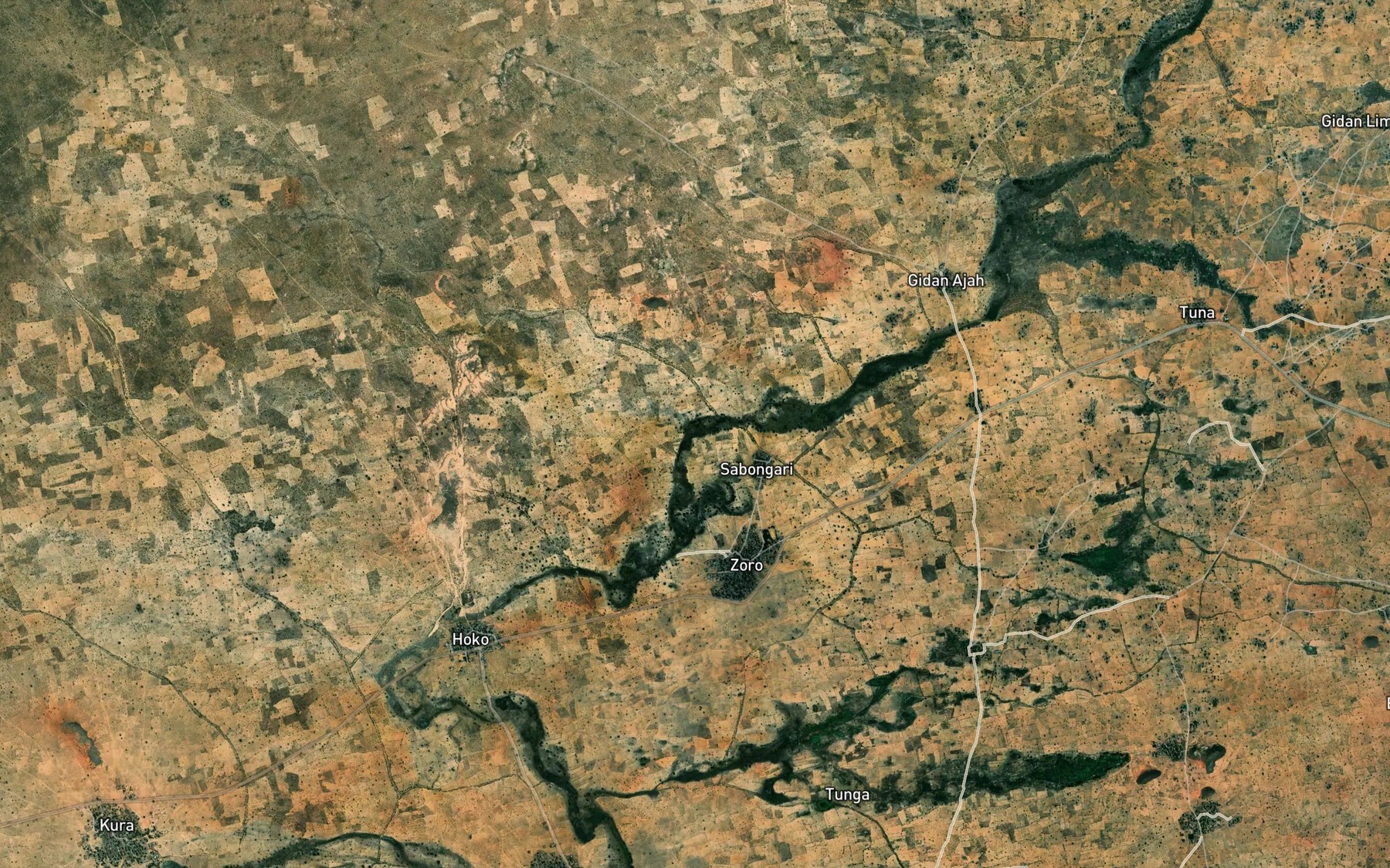 Satellite map of the River Yamiriru