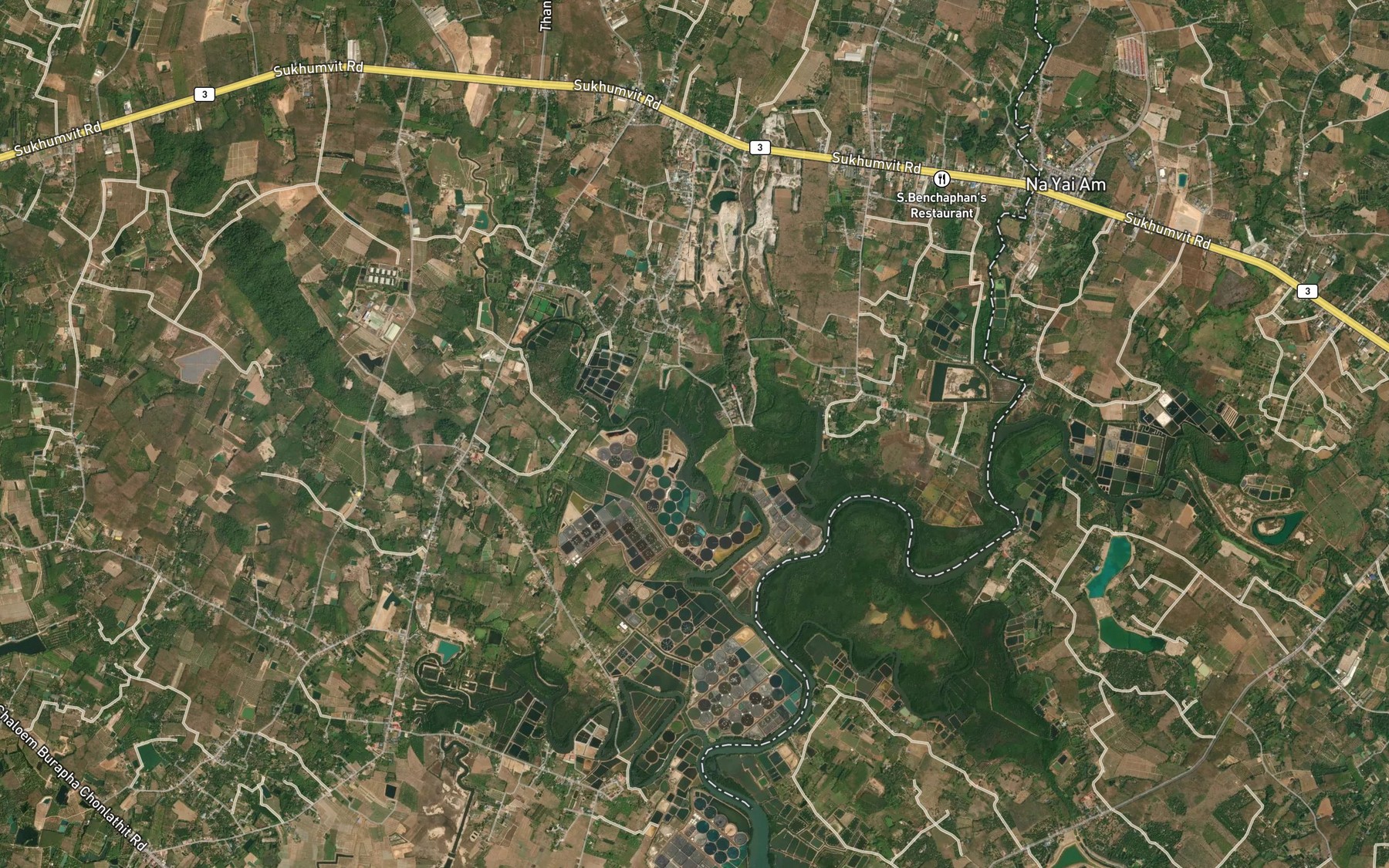 Satellite map of the Khlong Kong Din