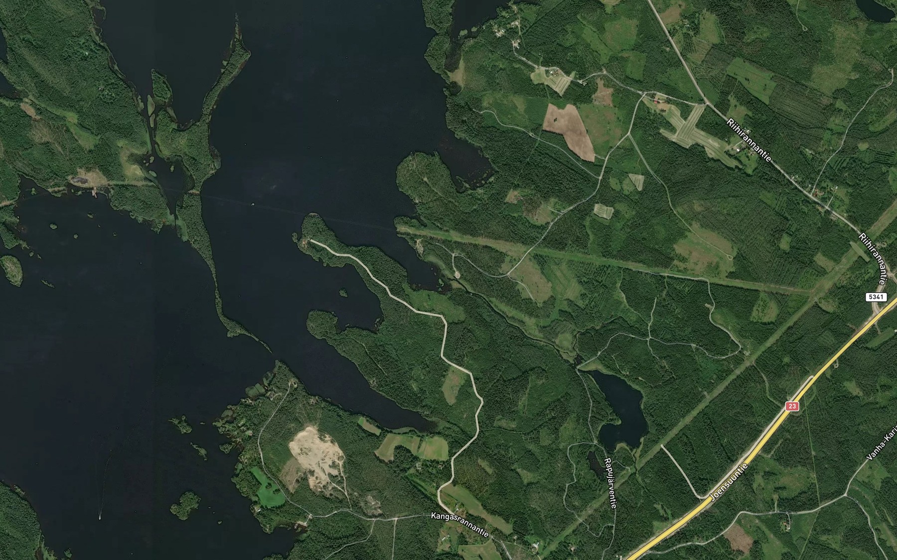 Satellite map of the Rapujoki