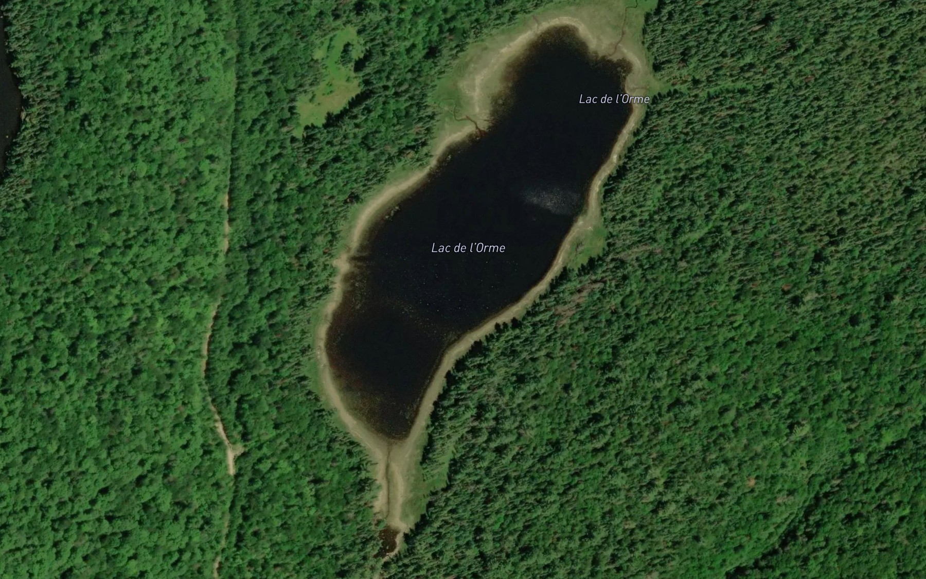 Satellite map of the Lac de l'Orme