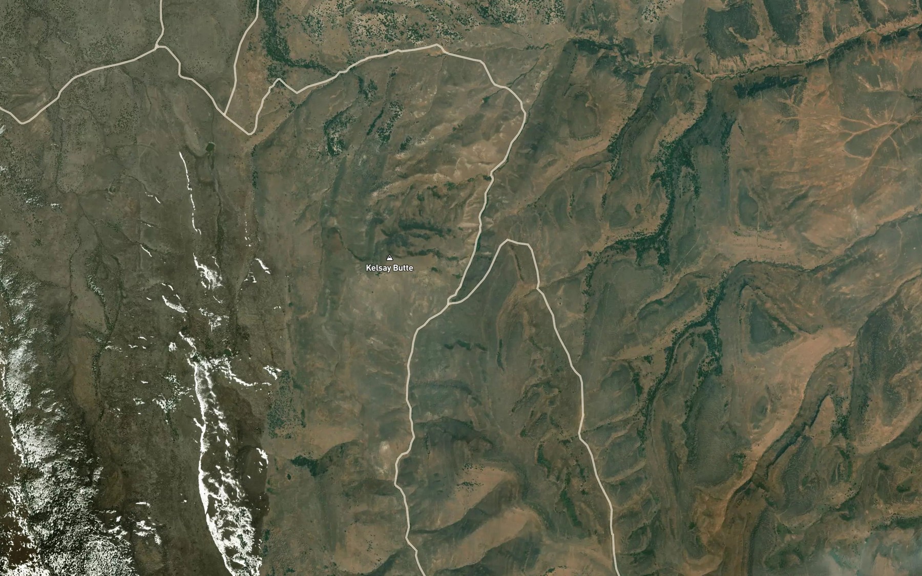 Satellite map of the Pole Creek Spring