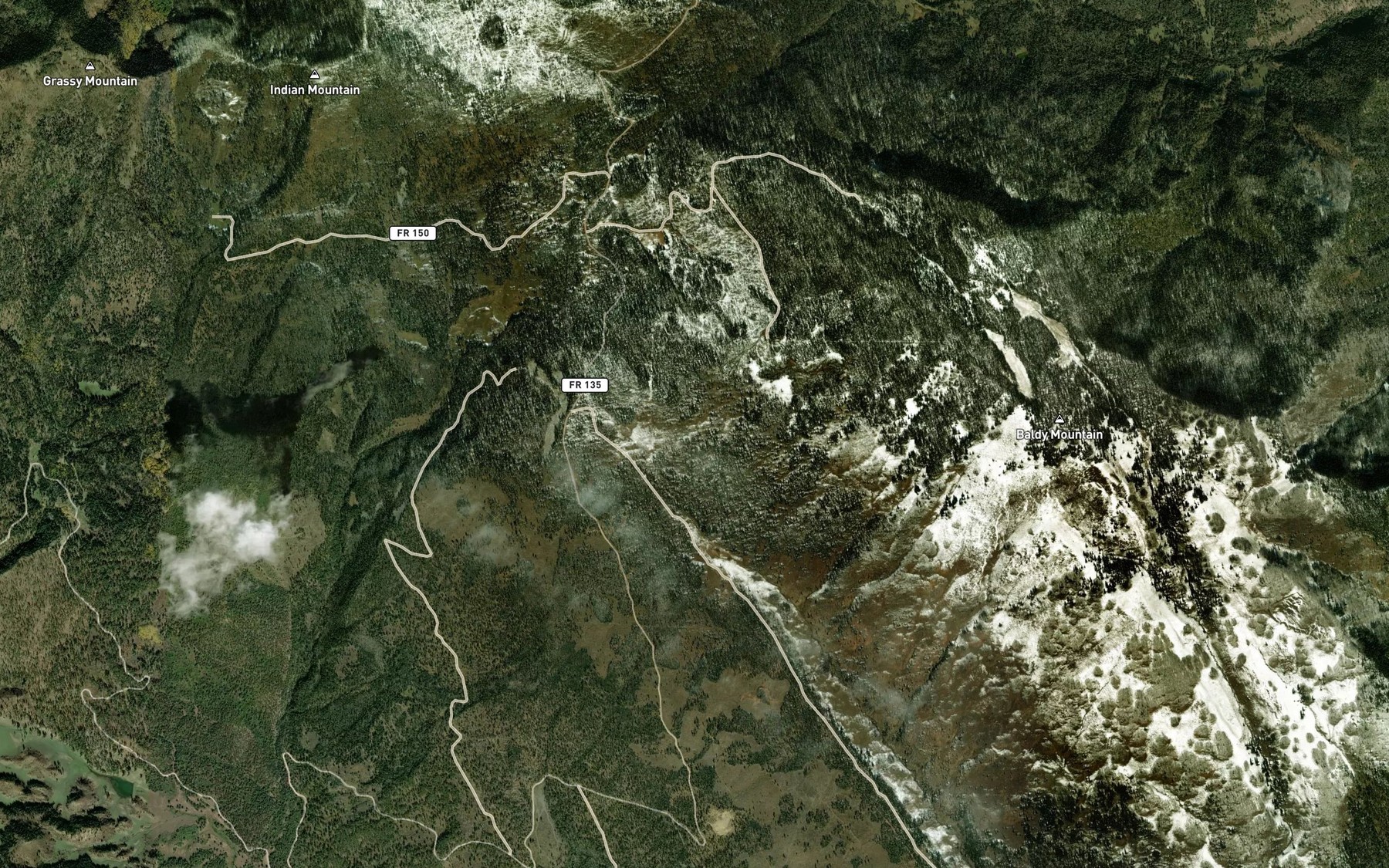 Satellite map of the Turkey Spring