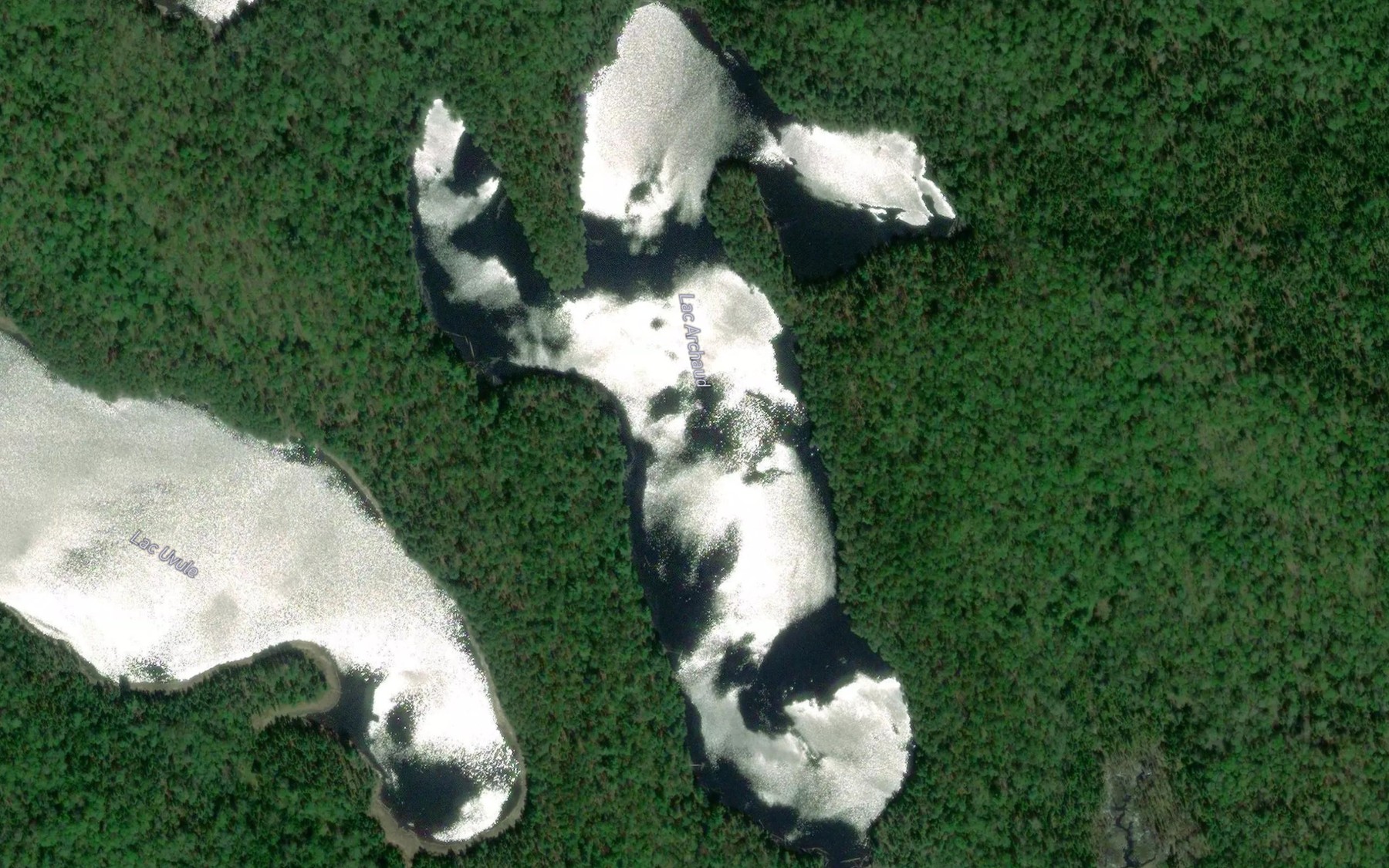 Satellite map of the Lac Archaud